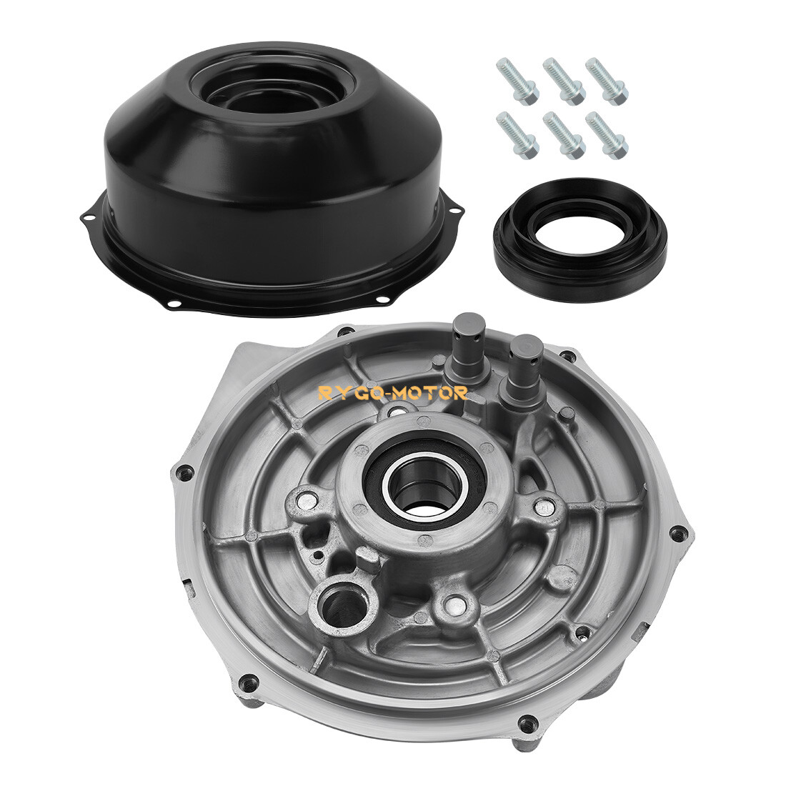 Rear Brake Drum Hub Plate Cover Shoes Kit for Honda Rancher 350 TRX350 2000-2006