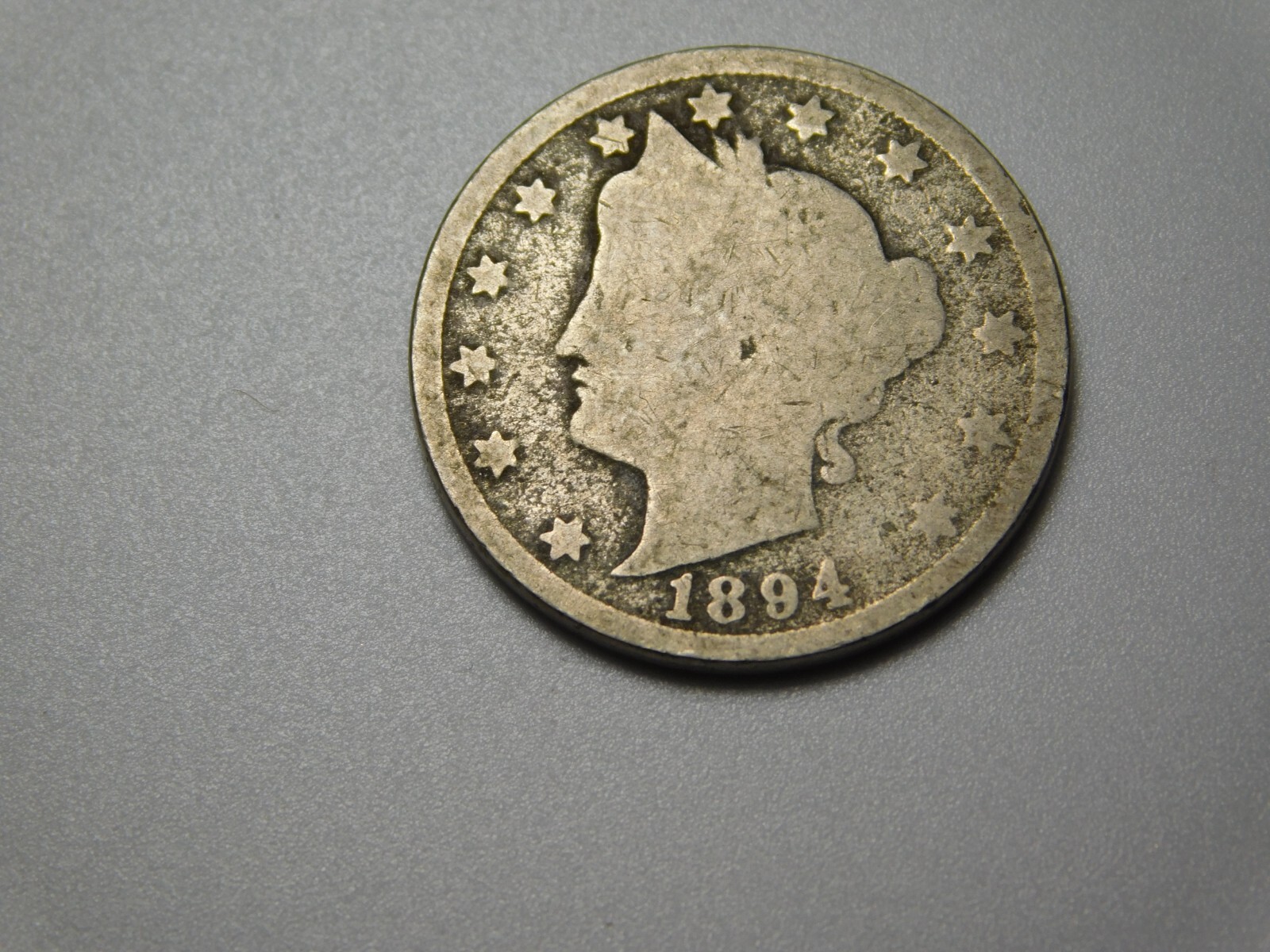 OLD US COIN 1894 LIBERTY HEAD V NICKEL