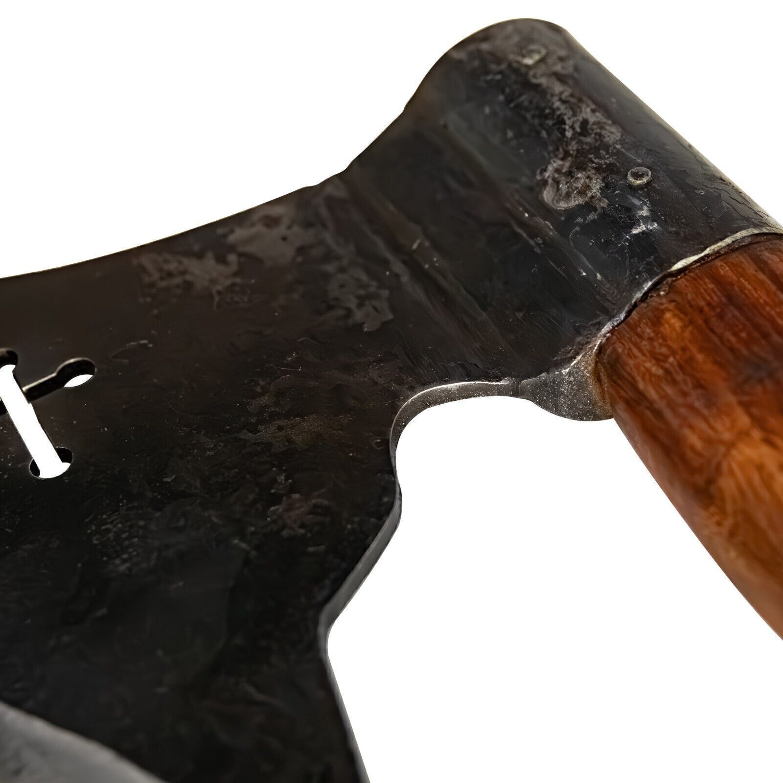 Hand Forged Functional Medieval Outdoor Camping Crusader Cross Cutout Axe