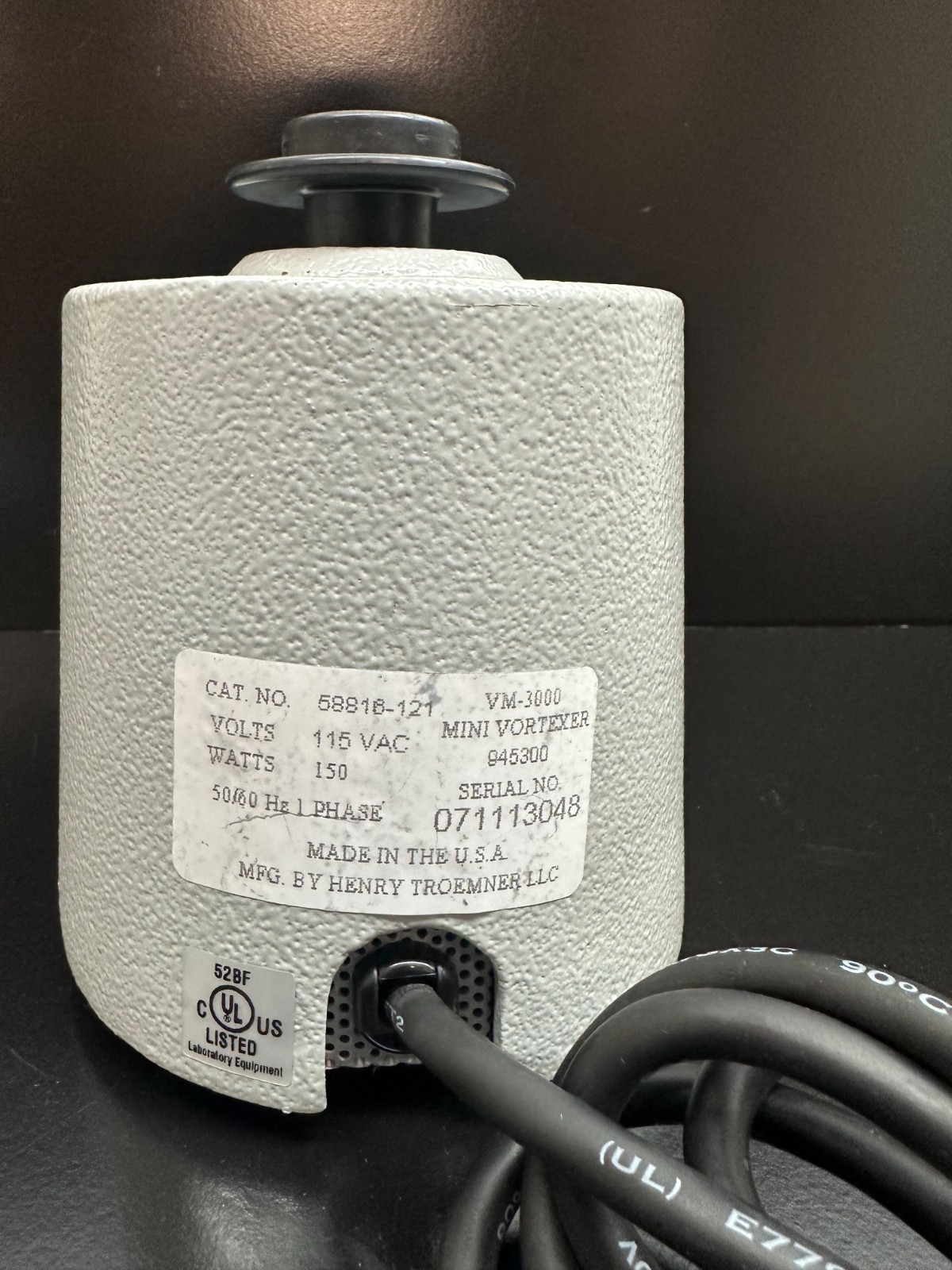 VWR Cat No 58818-127 Analog Vortex Mixer with Warranty