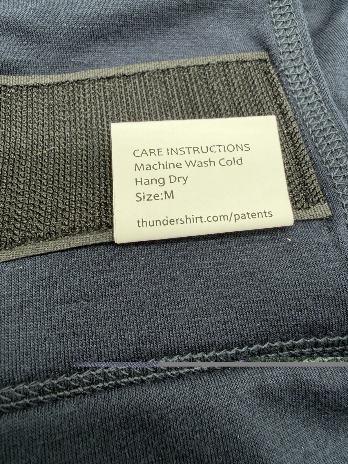 Thundershirt Dog Anxiety Jacket Size Medium Solid Blue 26-40 Lbs **FLAW**