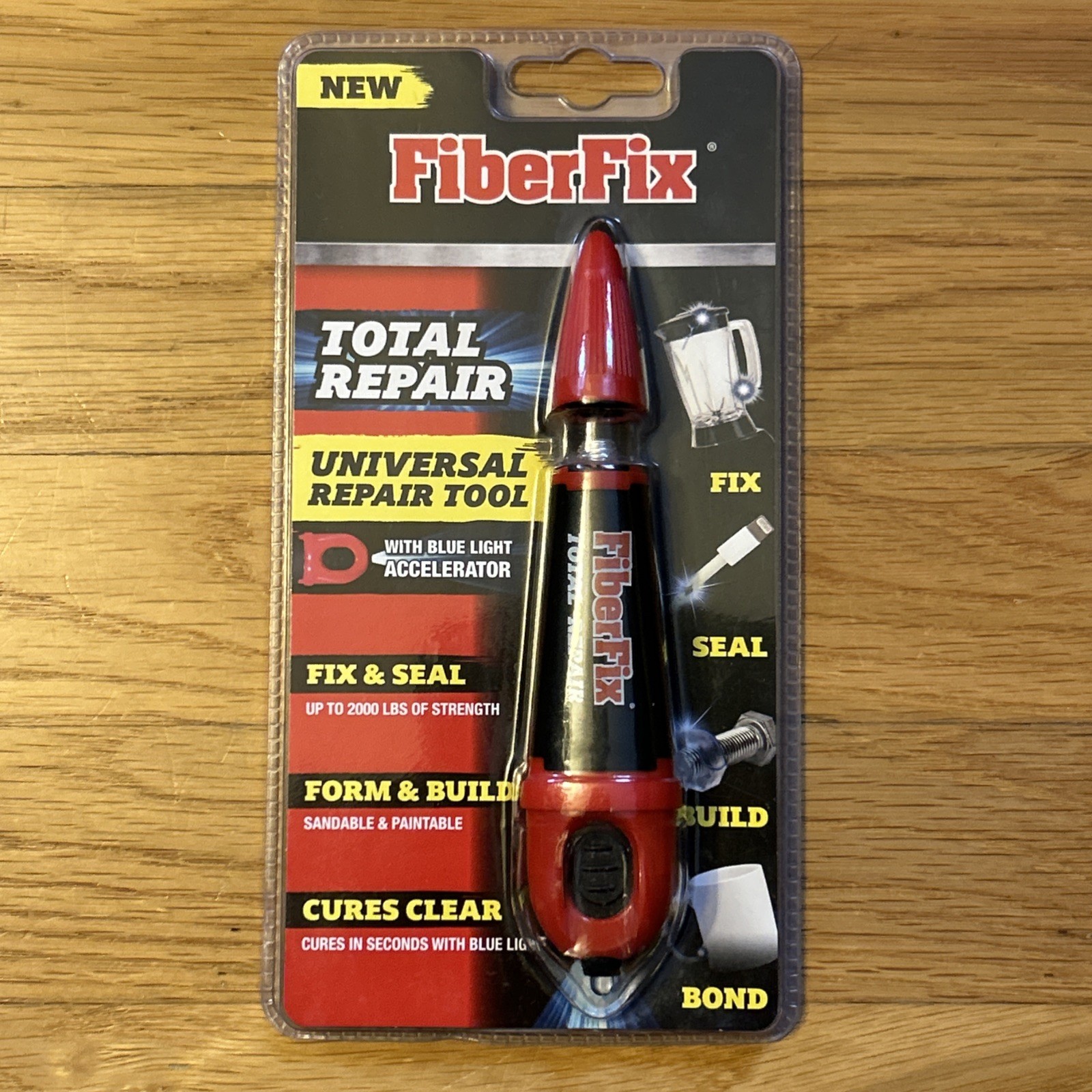 FiberFix Total Repair Factory Sealed Package Light Accelerated Super Glue Tool🔔