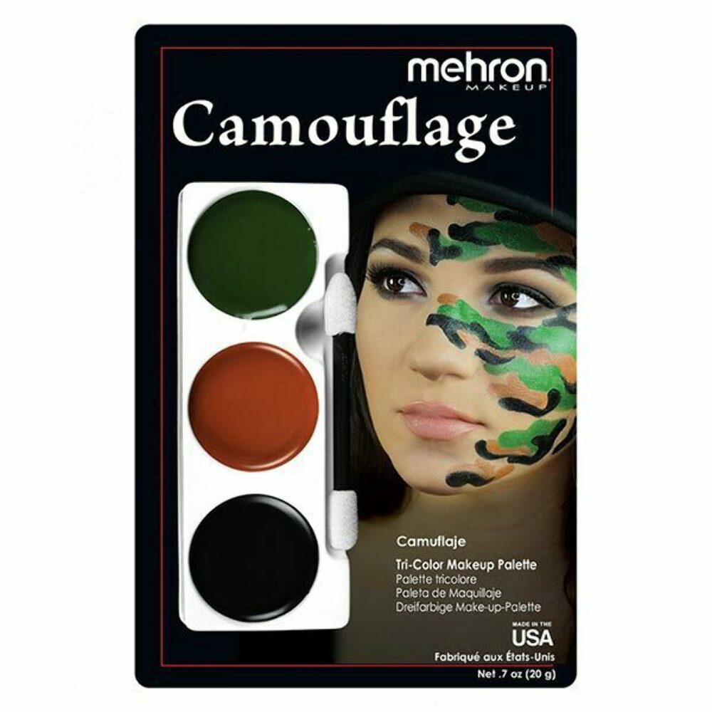 Mehron Tri-Color Character Palettes For SFX/Halloween/Cosplay, Various Styles