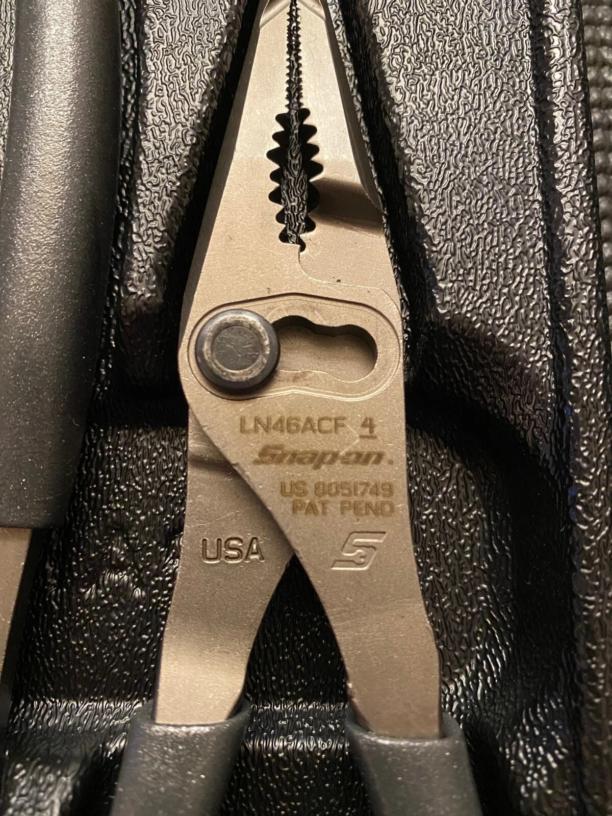 SNAP ON TOOLS USA 3PC DK TITANIUM LONG NOSE Slip Joint Pliers Set PL3LNSJCF DT