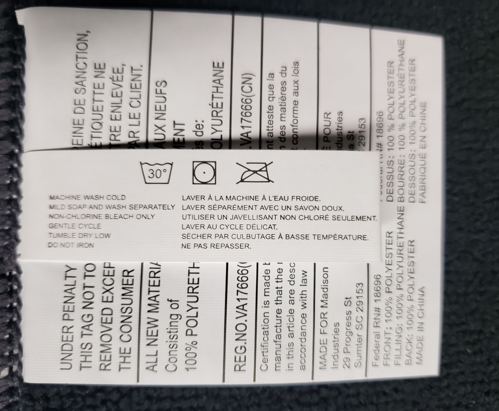 Printed Microfiber Dish Drying Mat (15"x19") DAISIES FLOWERS, black back, SB