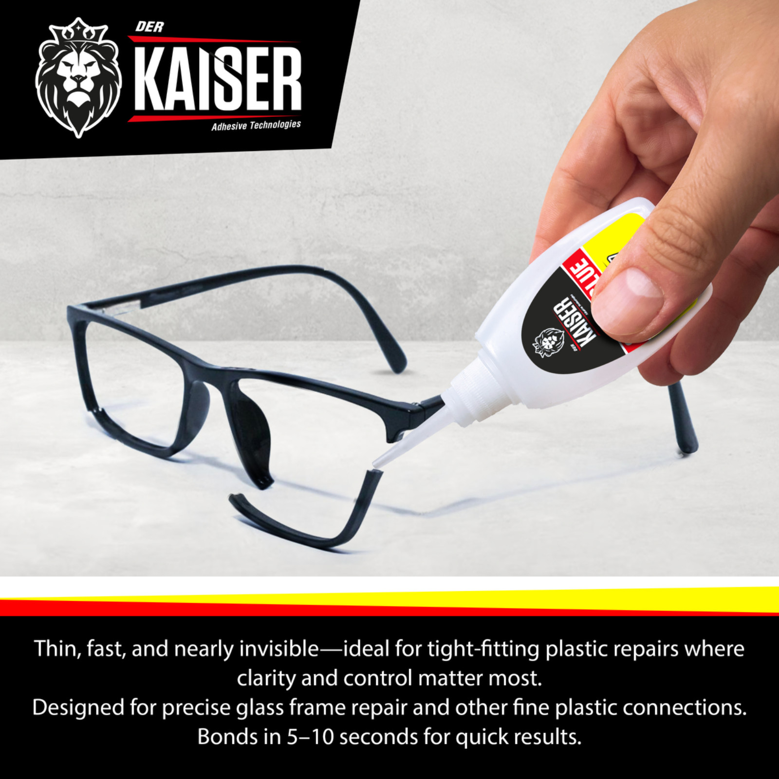 Der Kaiser Thin Cyanoacrylate (CA) Super Glue – 8 oz