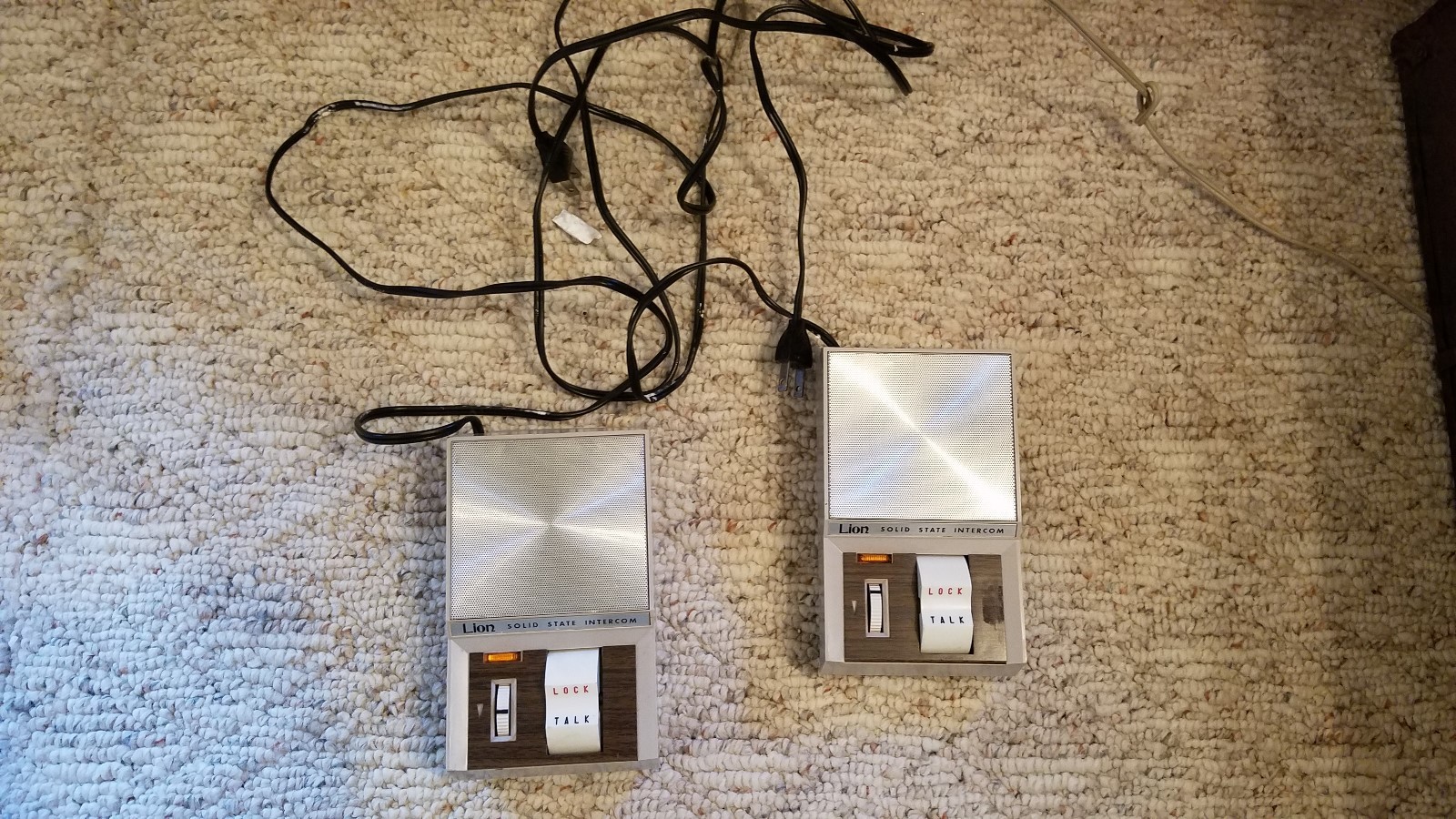 Lion Solid State Intercom Japan AS IS Prop Display NOT WORKING Vintage Pair