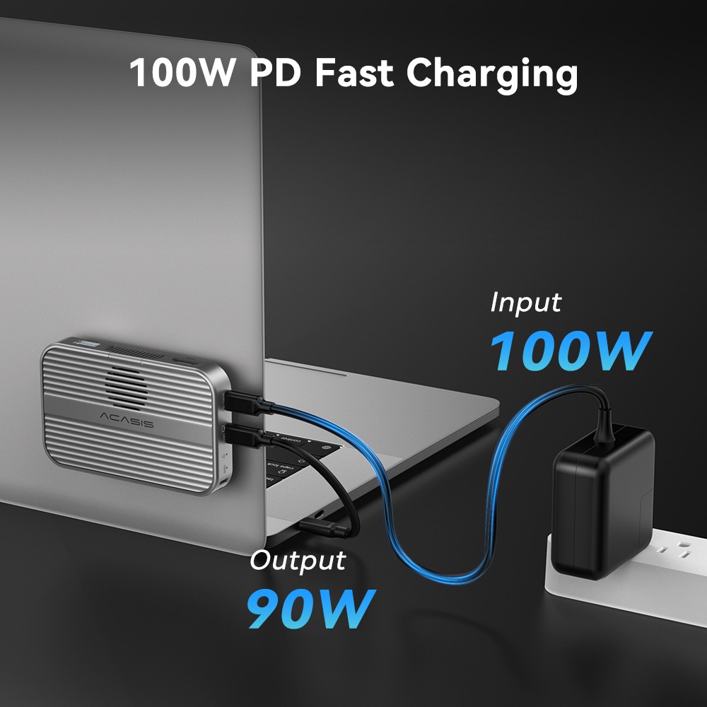ACASIS 10Gbps Magnetic SSD Enclosure & Docking Station for iPhone 15/16/17 Serie