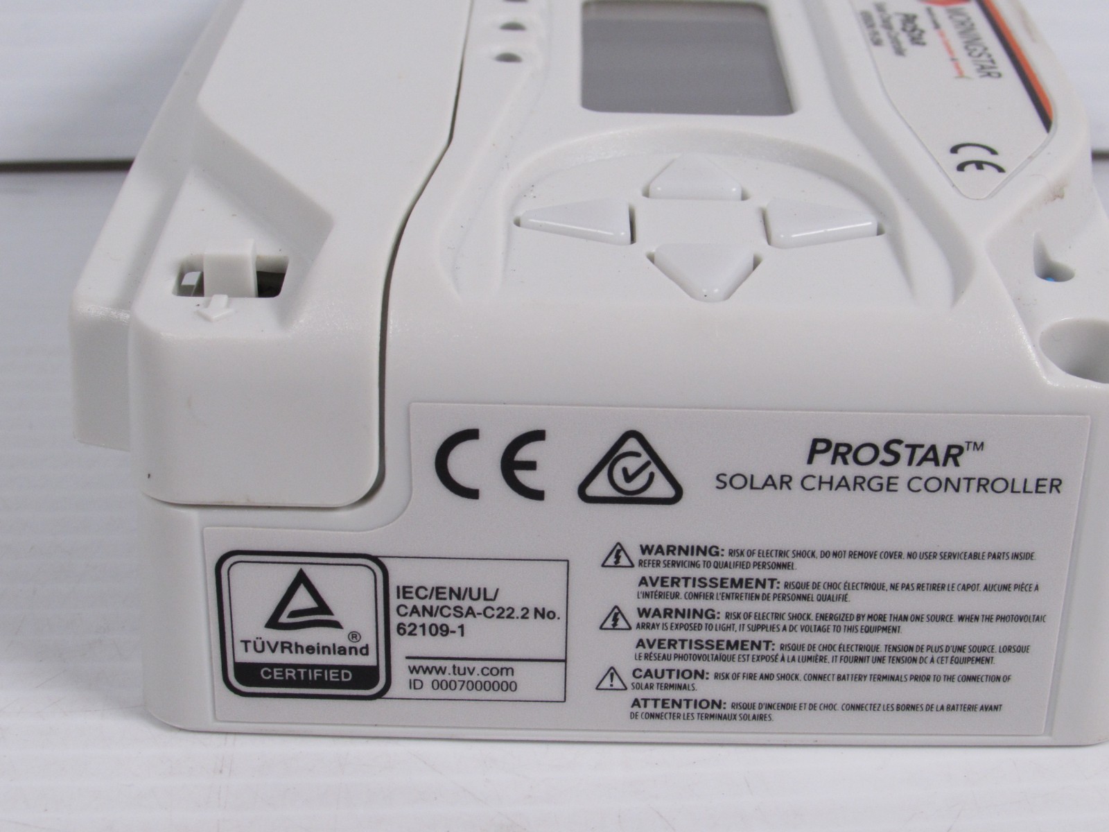 Morningstar Prostar Solar Charge Controller Panel PS 15-M Good Condition