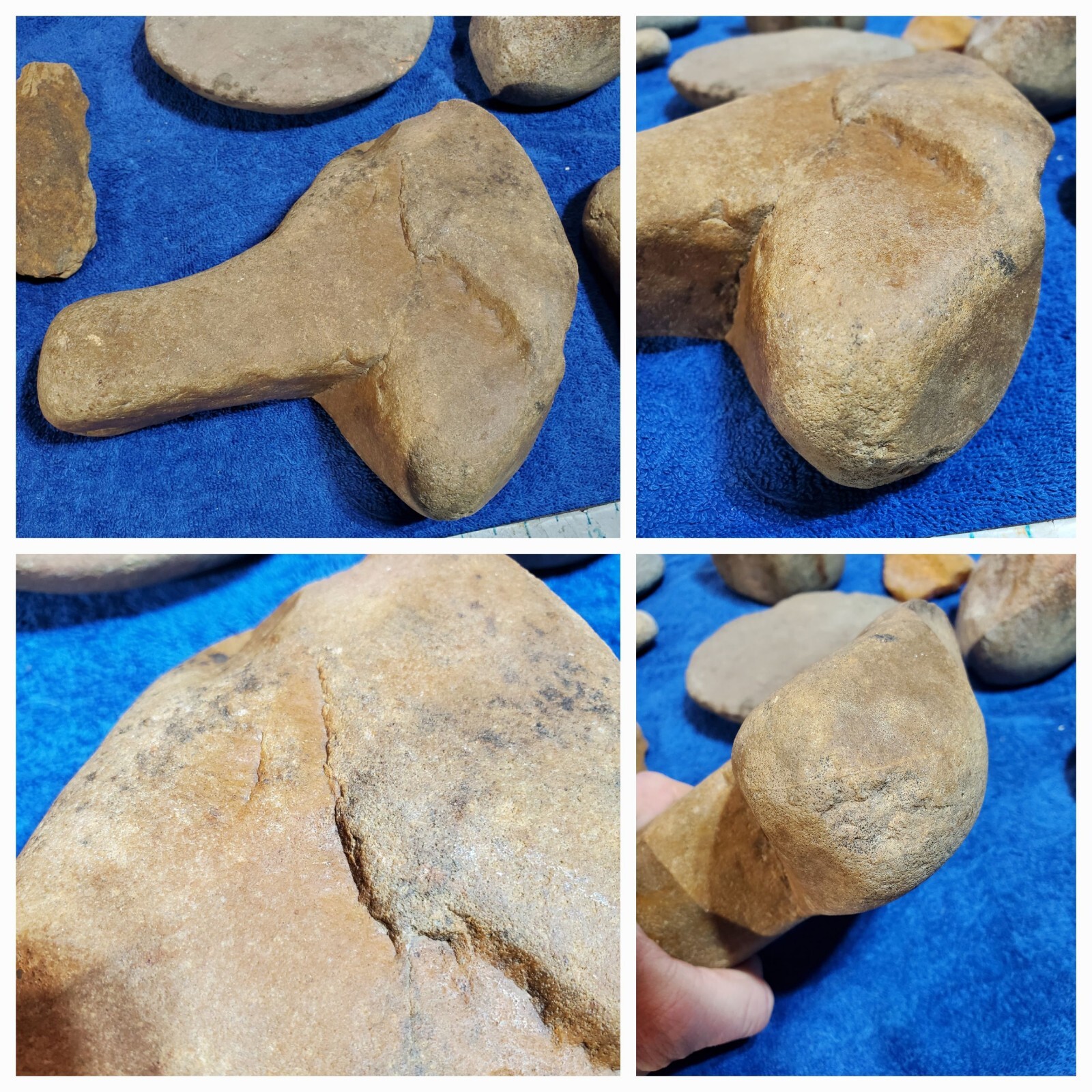 Indian Artifacts Polished Tools, Hammer Stones Bola Primitive Point Pennsylvania