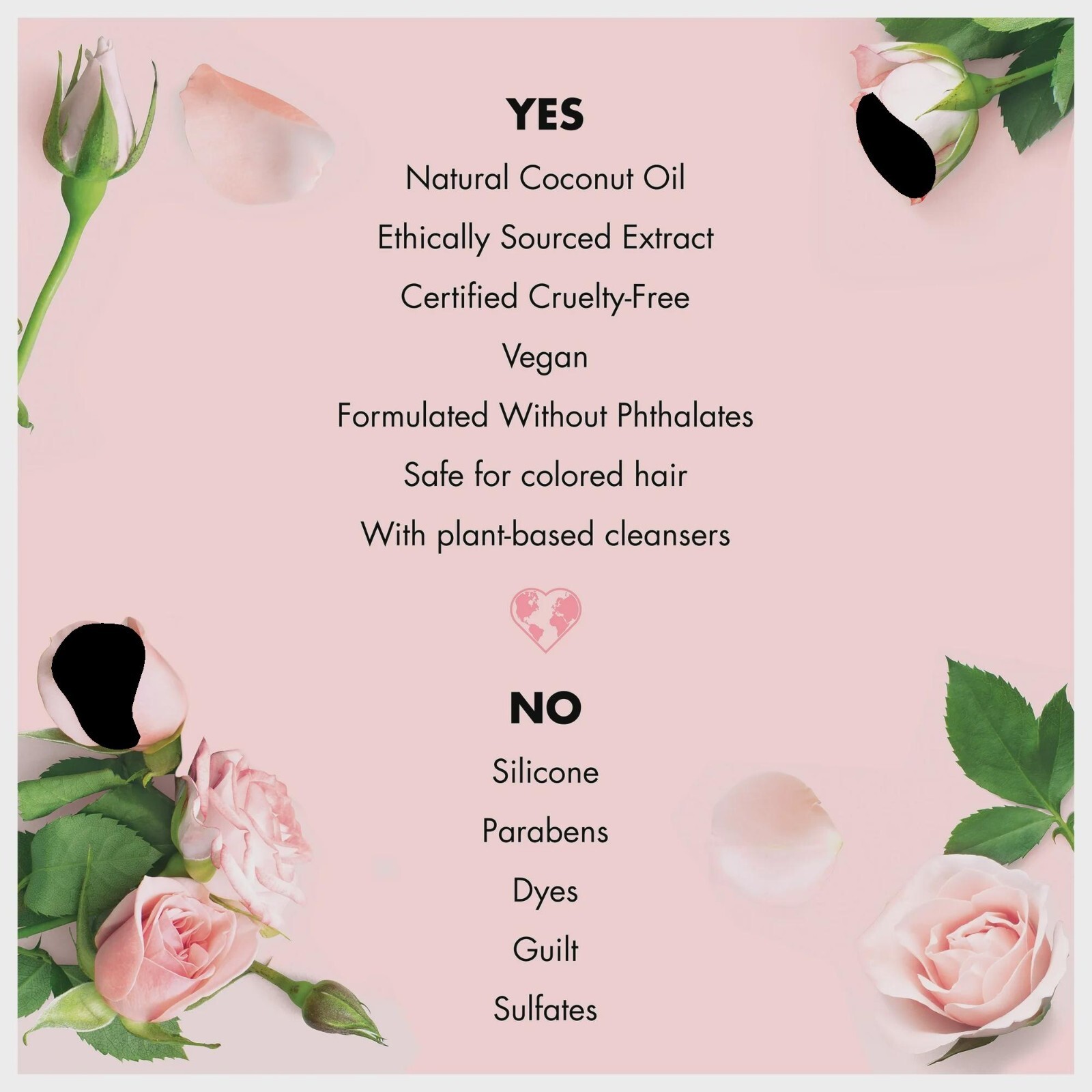 Love Beauty and Planet Blooming Color Sulfate-Free Shampoo Murumuru Butter & Ros