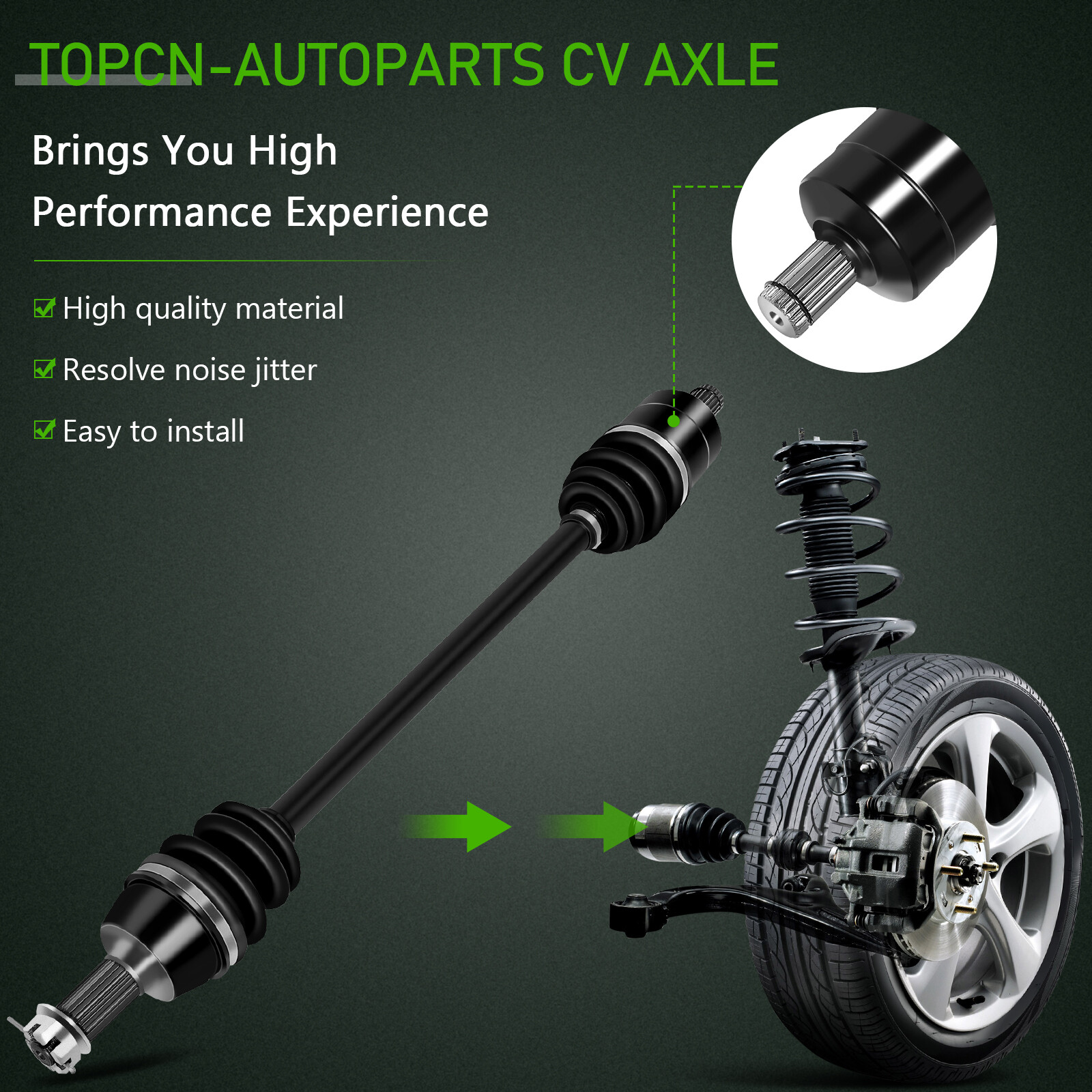 Front Left Right For Polaris Ranger XP 800 Crew 800 2010 2011 2012 CV Axle Shaft