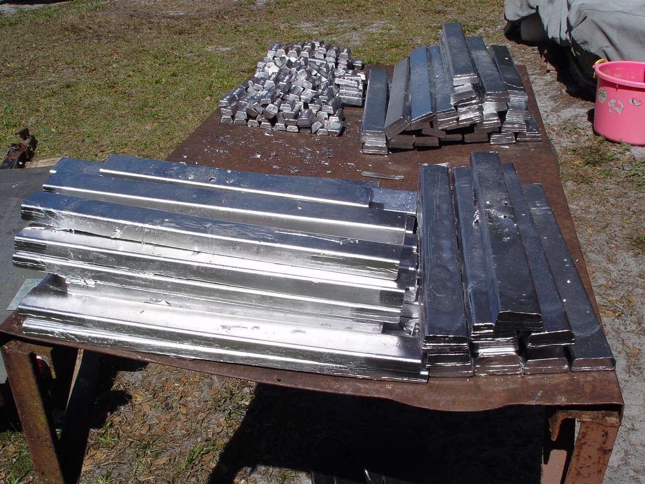 30 Lbs Linotype bars super clean. Bullet casting, industrial use. Hand smelted!