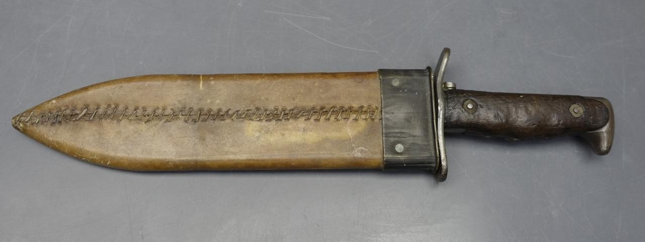 Original WWI 15" Bolo Knife w/ Scabbard SA-1916 USA #32635