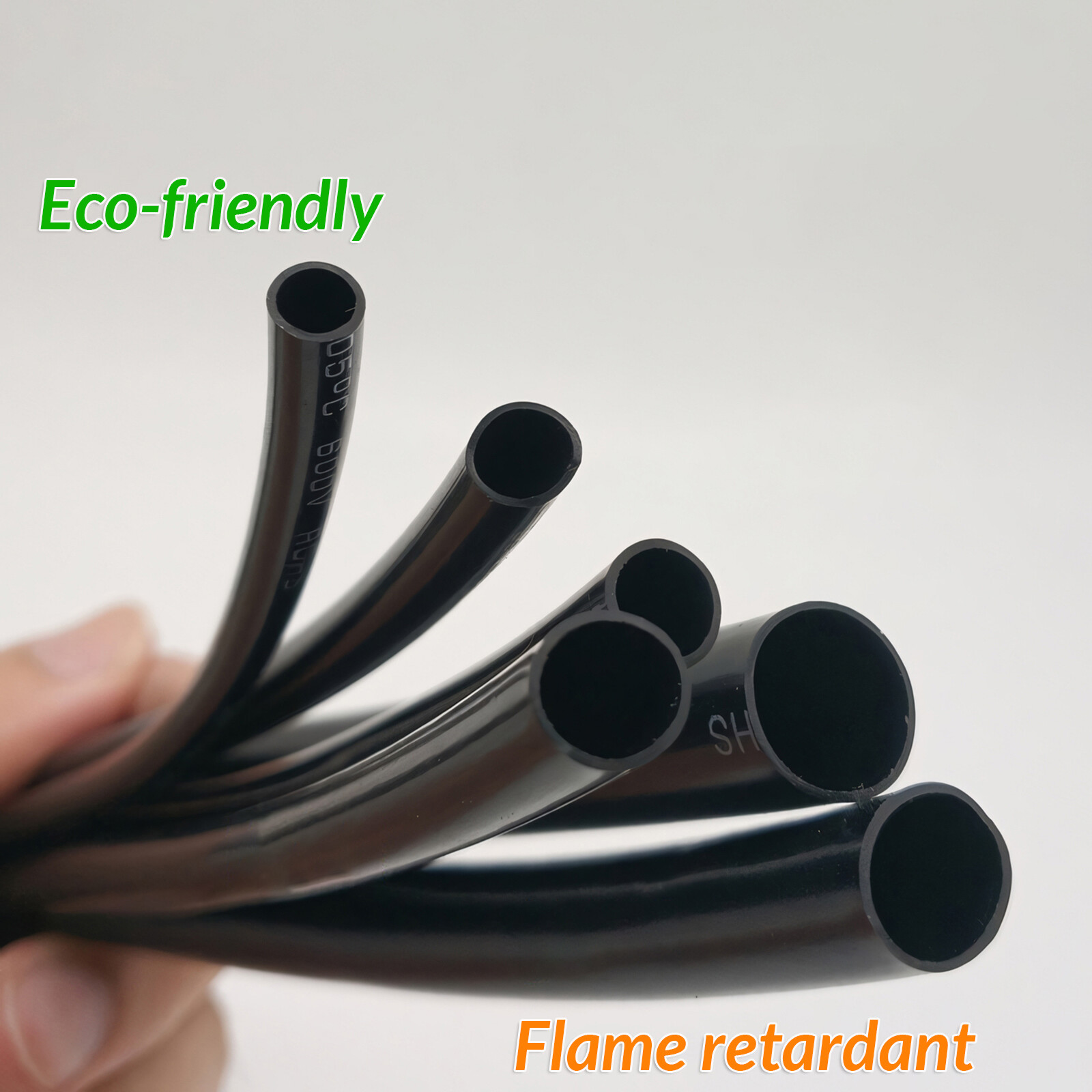 Flexible PVC Cable Sleeving Tubing Wiring Harness Black Automotive Wire Loom