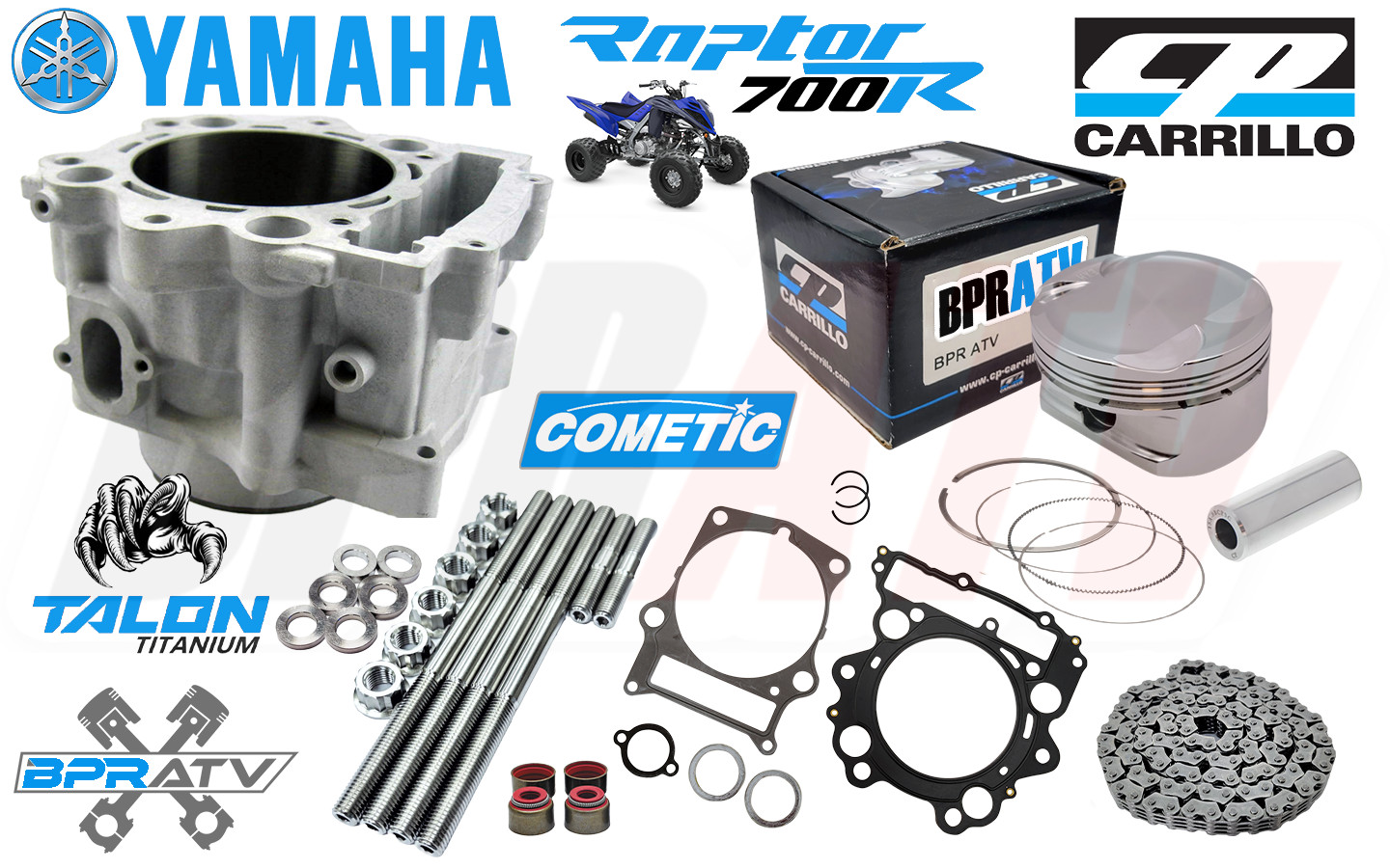 Raptor 700 108mm Big Bore Stroker Rebuild Complete 815cc Top Bottom Assembly Kit
