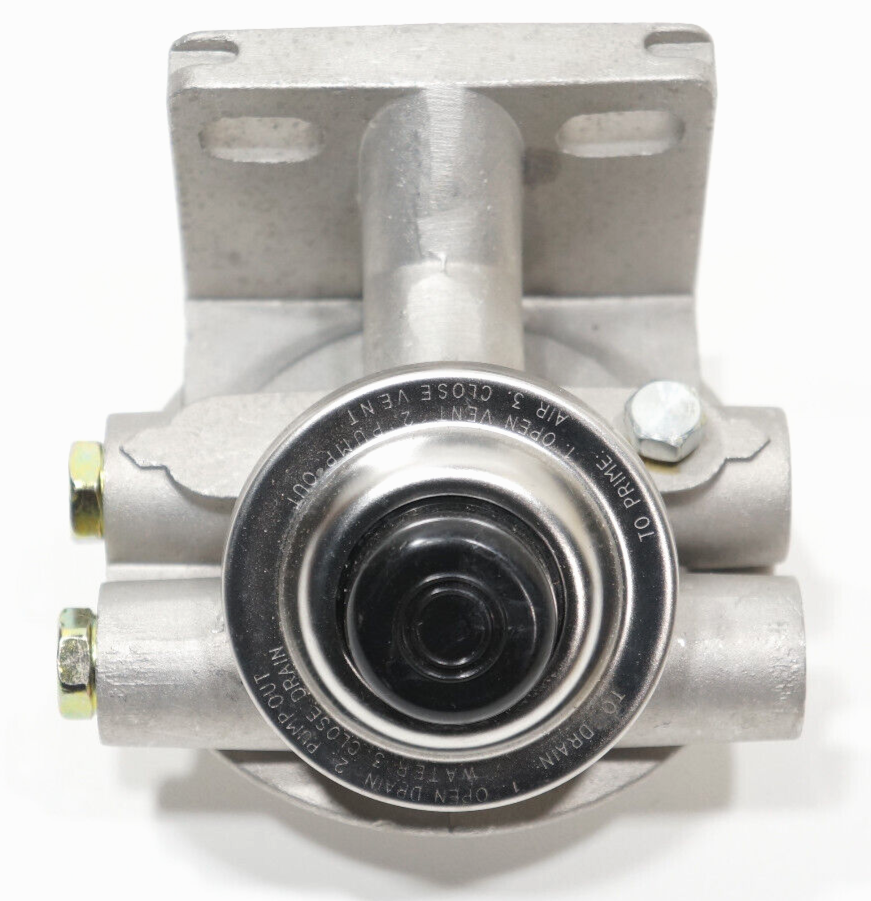 Diesel Fuel Filter Base Mount Priming Primer Pump 3/8" NPT Threaded 1-14 Spin On