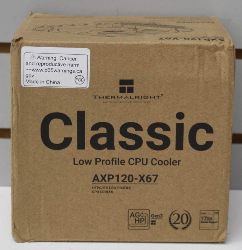 Thermalright AXP-120-X67 1700 ARGB Low Profile CPU Air Cooler with Quite 120mm