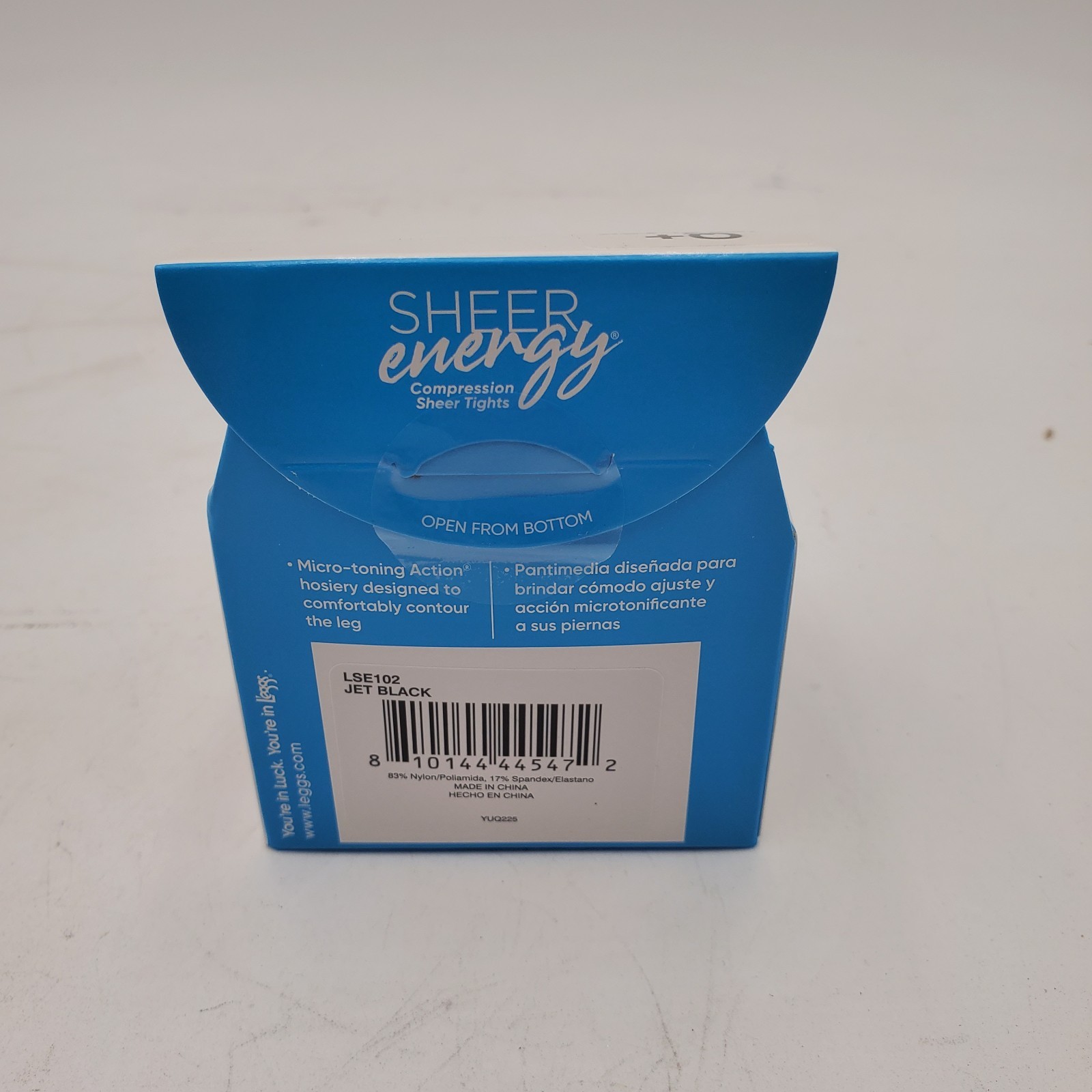 3 Pairs Leggs Sheer Energy Q+ Queen Plus XXL Jet Black Pantyhose Sheer Panty