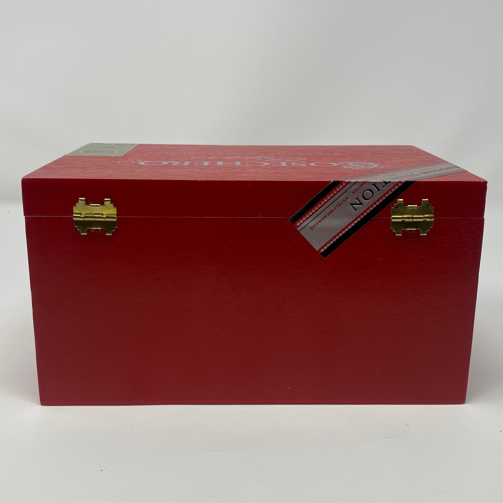 Empty Cosechero Wooden Cigar Box Red 50 Robustos - Nicaraguan - Storage Crafts