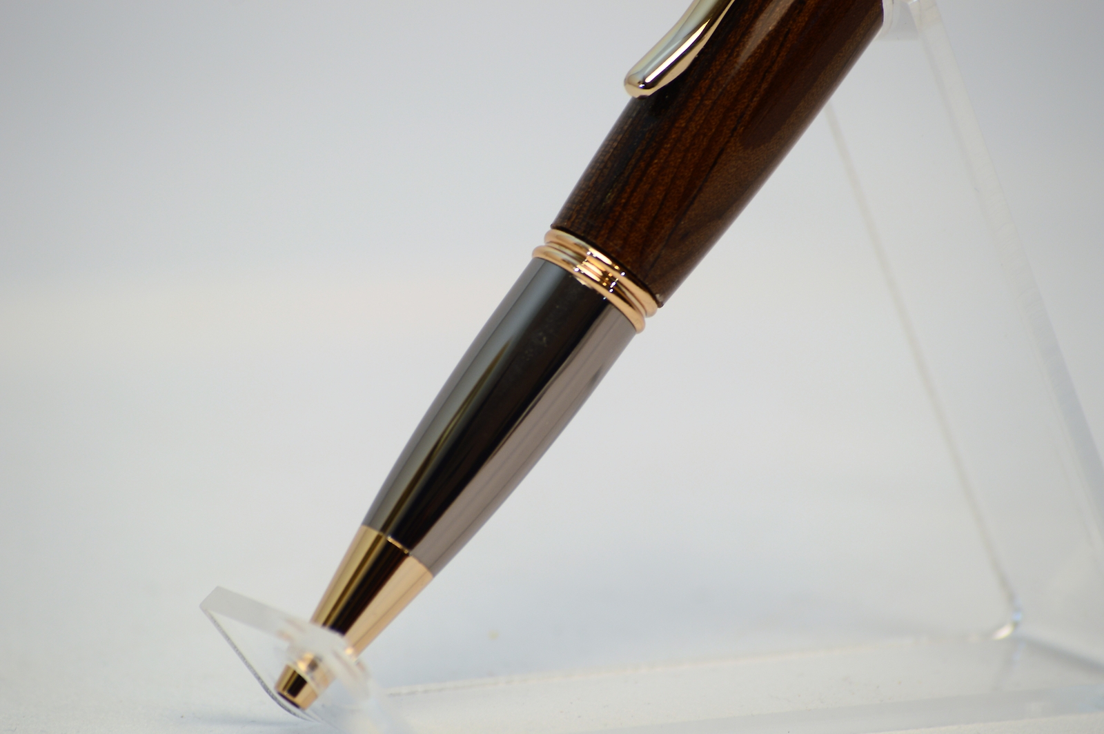 USS Missouri - Gold and Gunmetal Twist Pen made with wood from the USS Missouri