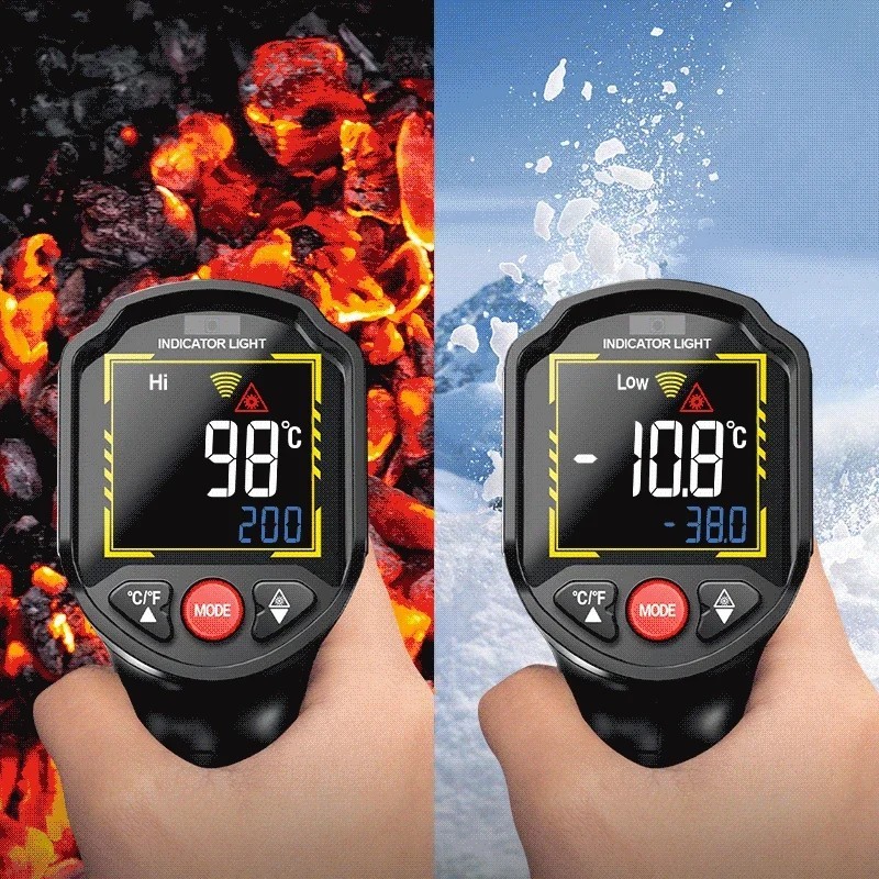 Infrared Thermometer LCD Digital Non-contact Laser IR Temperature Gun Temp Meter