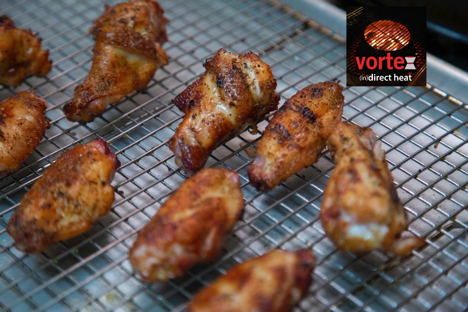 Mini BBQ Vortex™ BBQ (in)direct cooking Charcoal grill accessory - GENUINE USA