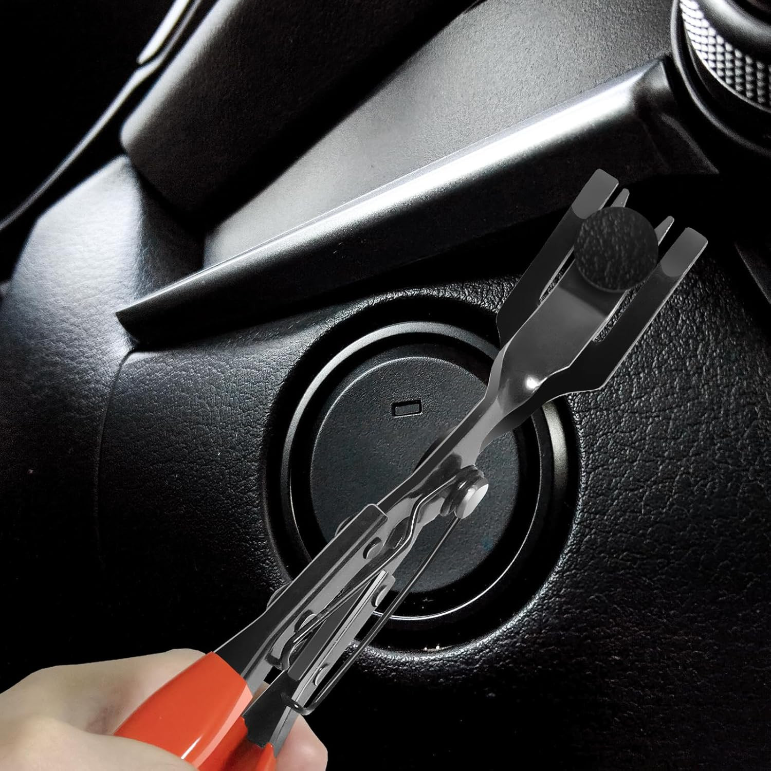 3 Pcs Auto Clip Pliers Set and Fastener Remover,Car Trim Rivet Removal Pry Tool