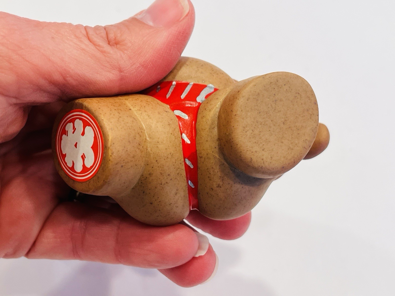 Japanese Sumo Wrestler Figurine Ceramic Shiko Pose Funny Japan Decor BIN A