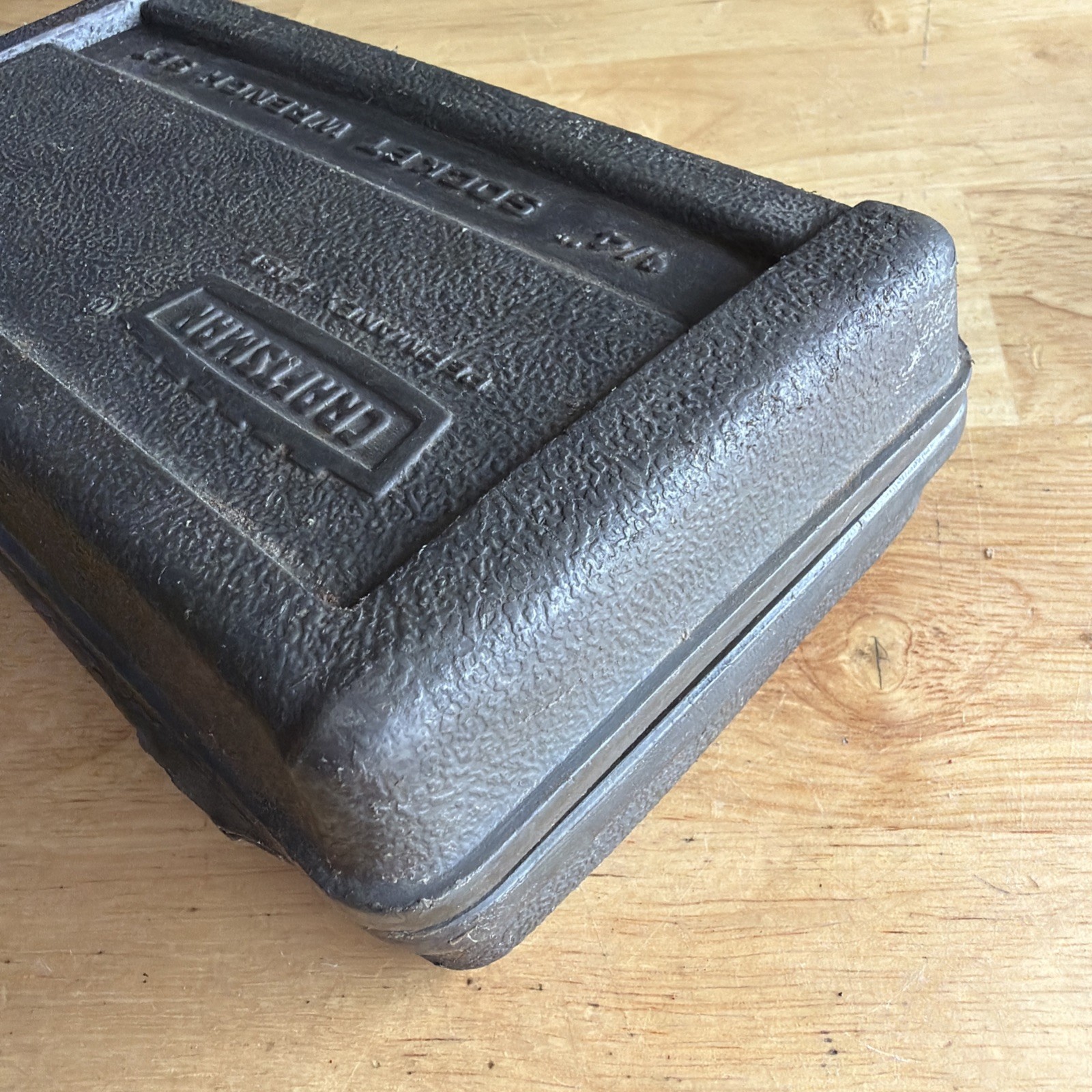 Craftsman Crown Logo Permanex CASE ONLY 1/4" Drive Socket Wrench Set USA READ!