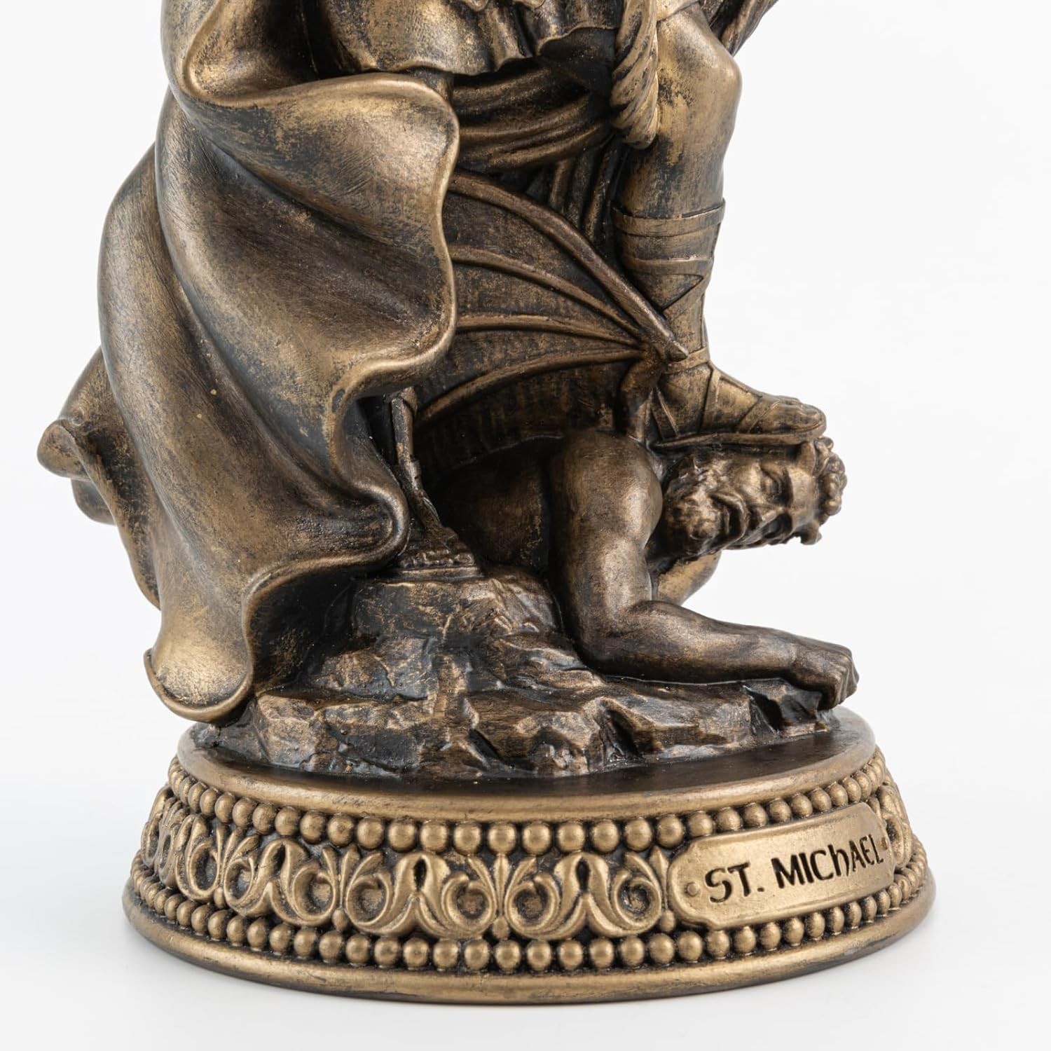 12 inch Bronze St Michael Archangel Statue San Miguel Arcangel Figurines Decor