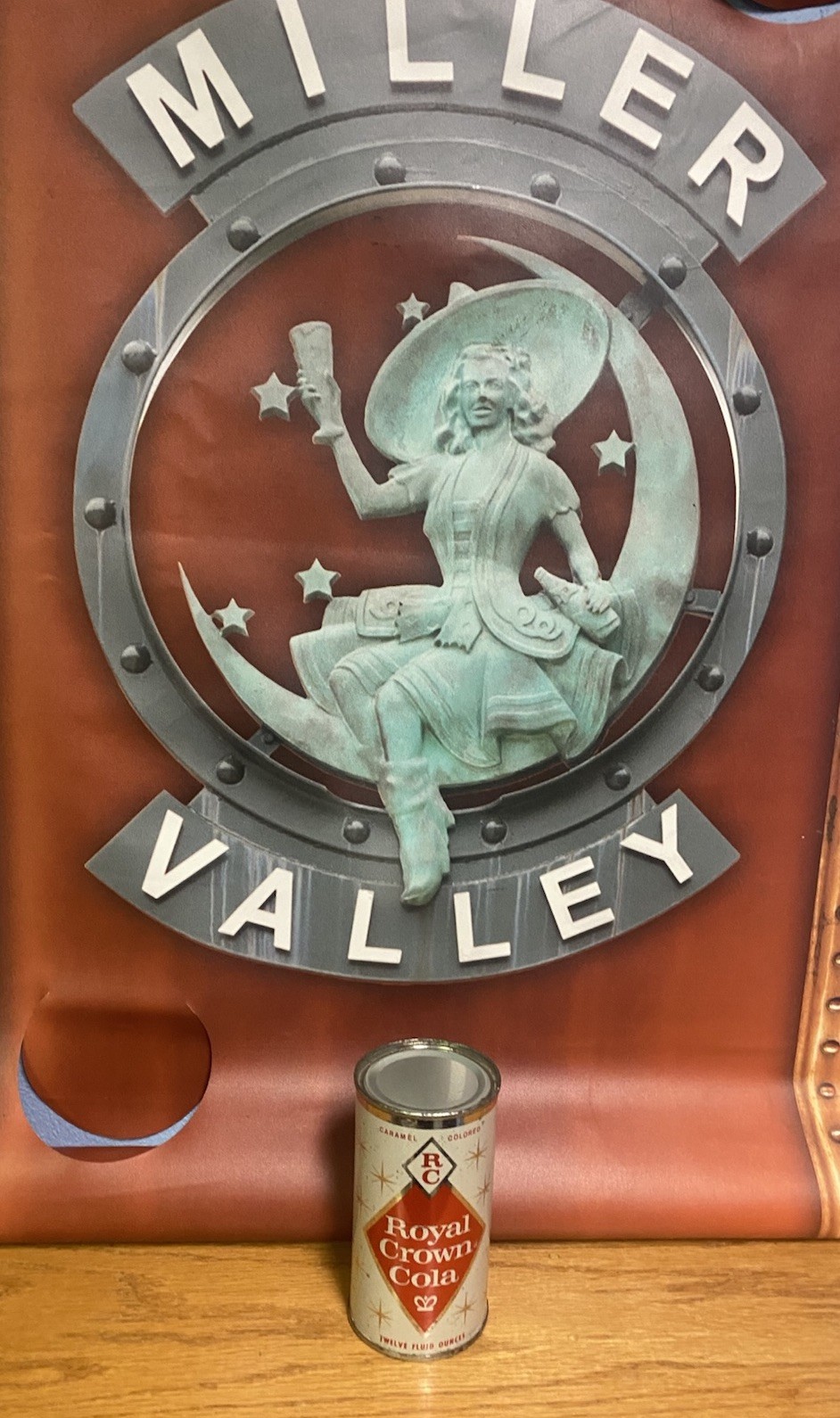 Royal Crown Flat Top Soda Can Rc Cola Old Vintage