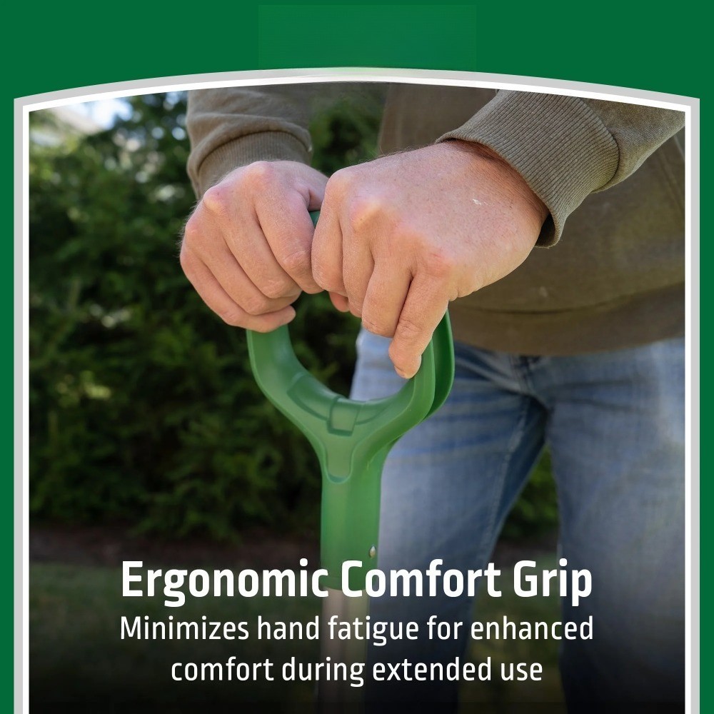 Fiberglass D-Handle Garden Spade with Ergonomic Comfort Grip