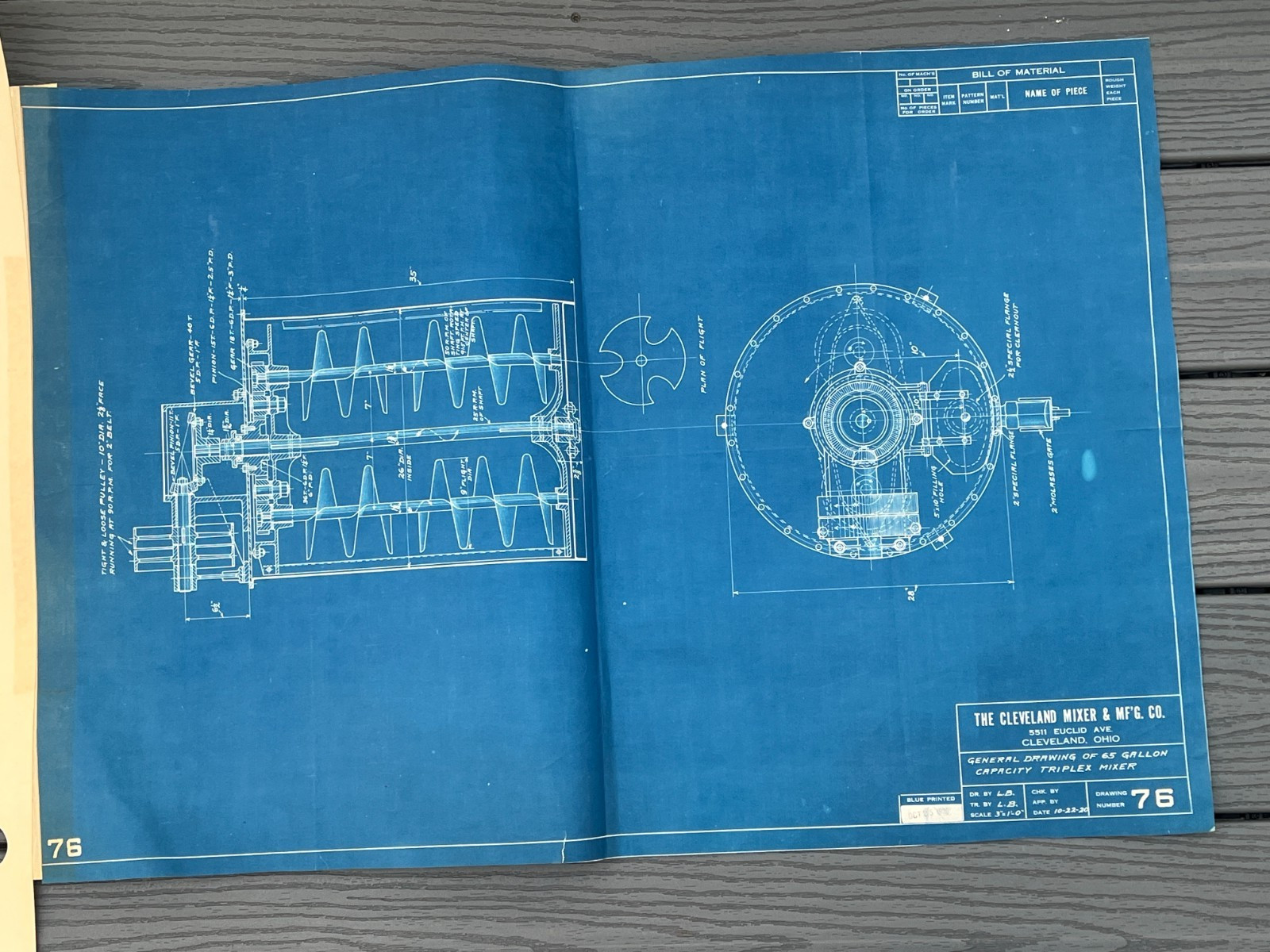 Lot 7 Vtg Industrial Blueprints Champion Paper Dorr Blue Print Cleveland Adka