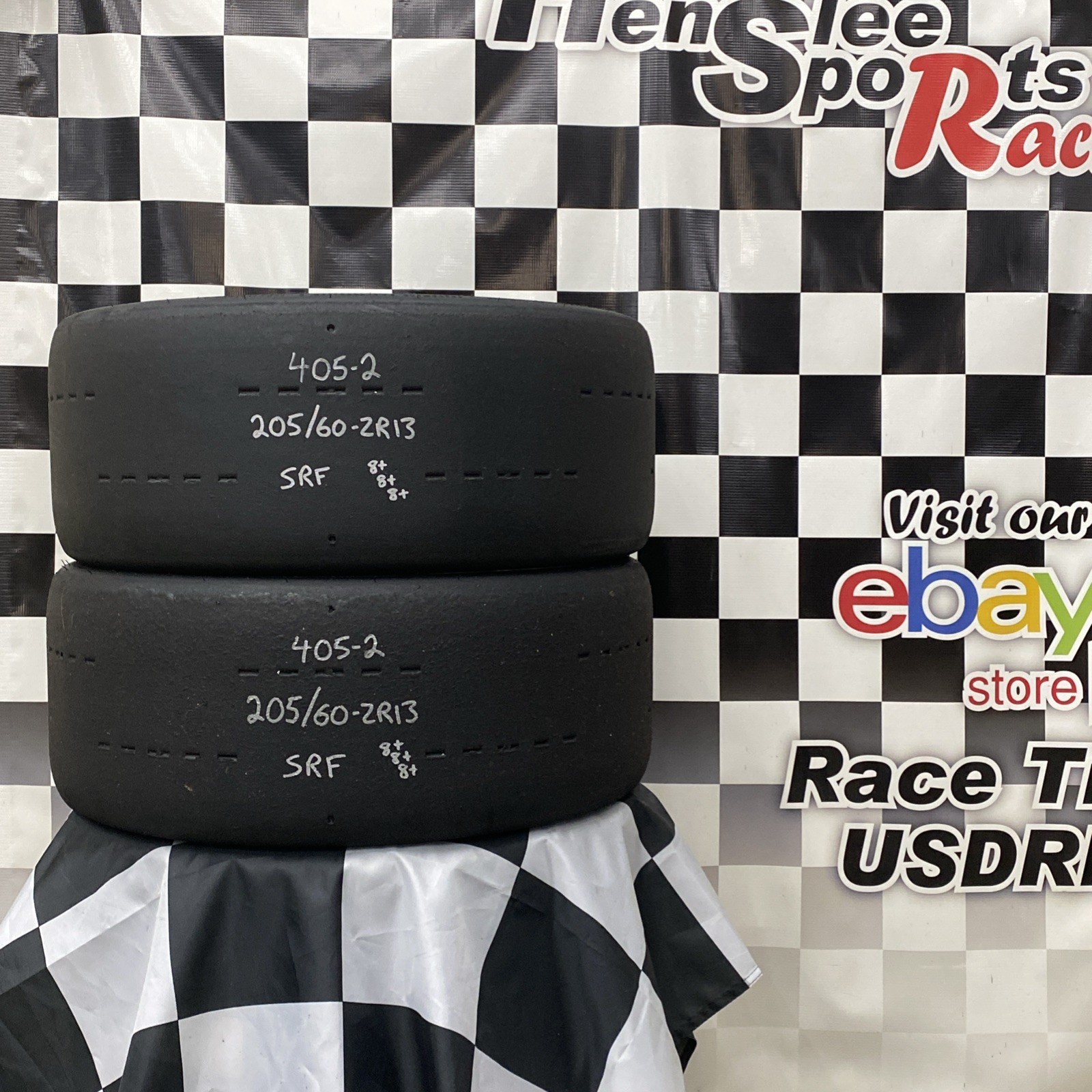 405-2 USDRRT HOOSIER DOT Road Race Tires SRF 205/60-ZR13