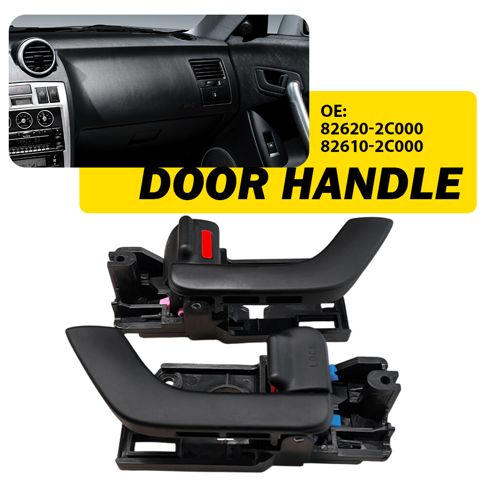 Pair Inside Door Handle Driver & Passenger Side For Hyundai Tiburon 2003-2008 PU