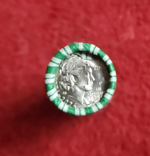 One roll of 50 2026 p uncirculated Emerging Liberty semi quincenetennial dimes