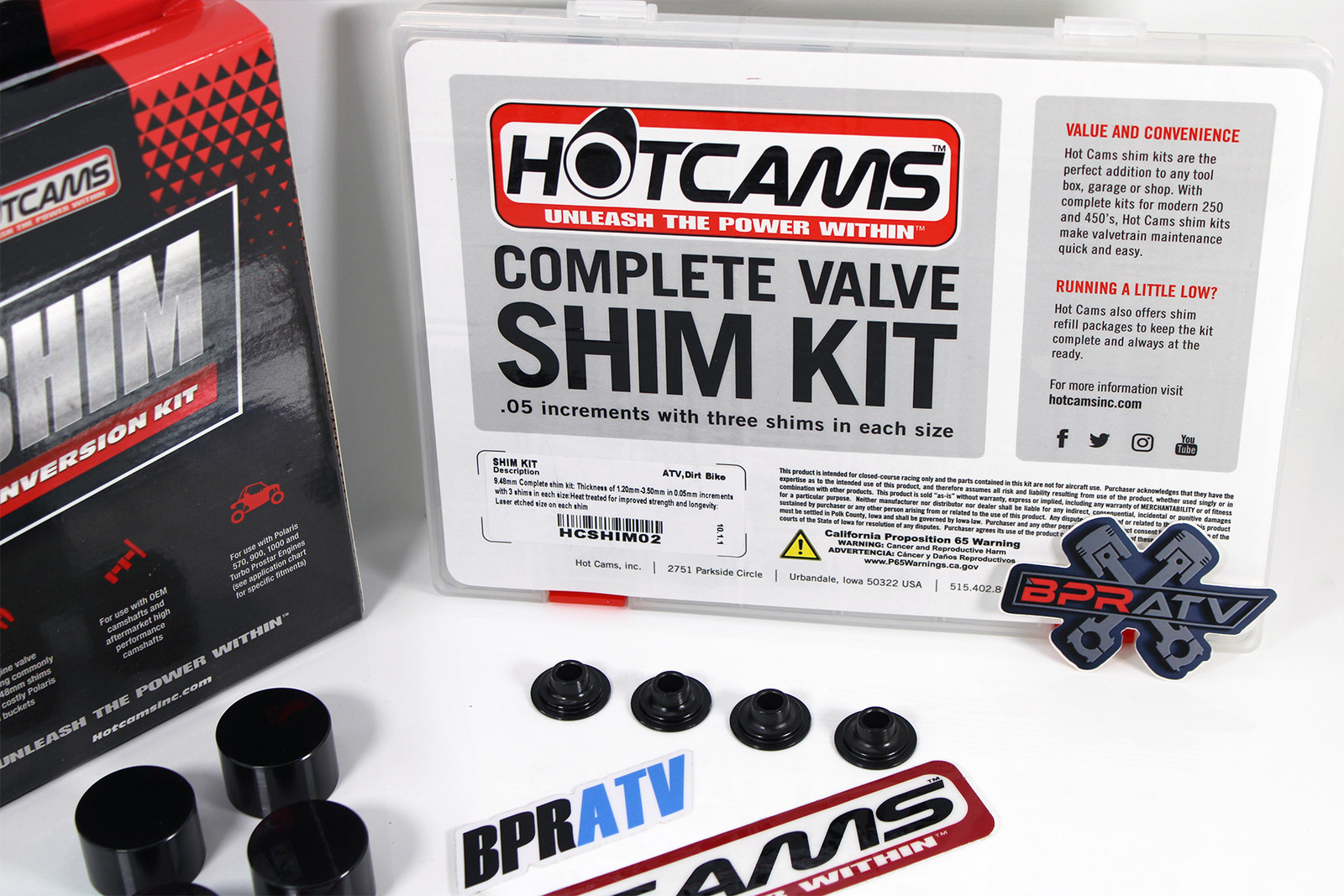 Polaris RZR XP1000 XP4 1000 Hot Cams Valve Shim Conversion Kit +Hotcams Shim Kit