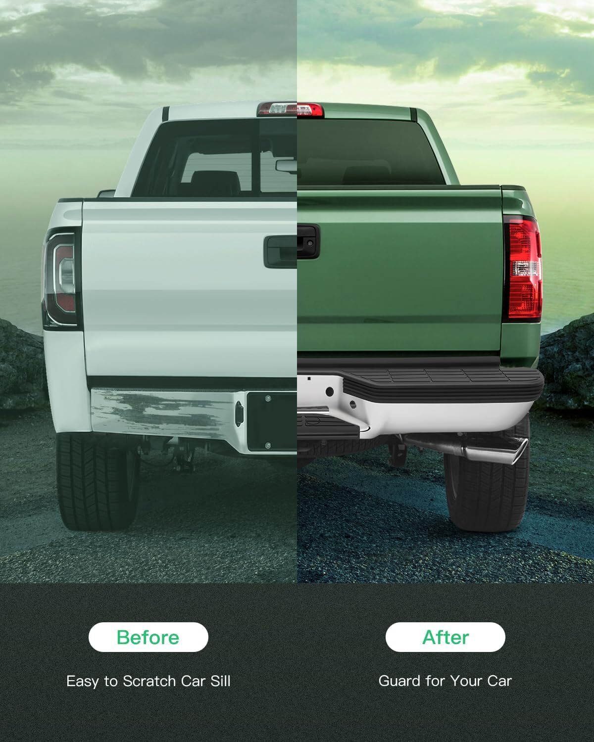 Rear Bumper For 1988-2000 Chevy Silverado GMC Sierra C/K 1500 2500 Chrome Steel