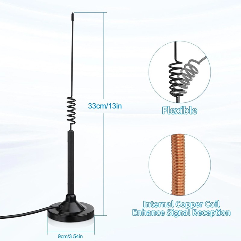 27MHz Antenna Magnetic Mount PL259 & BNC Male For Uniden President Car CB Radio
