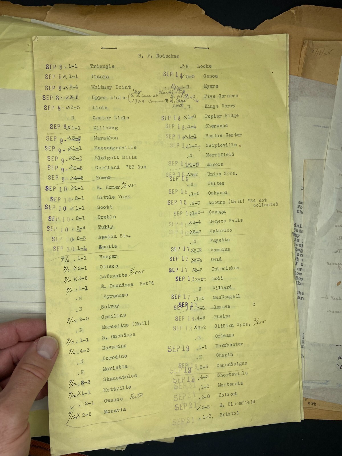 RARE Letter Archive - Traveling Salesman - Page Seed Co Greene, NY 1925 NY, PA,