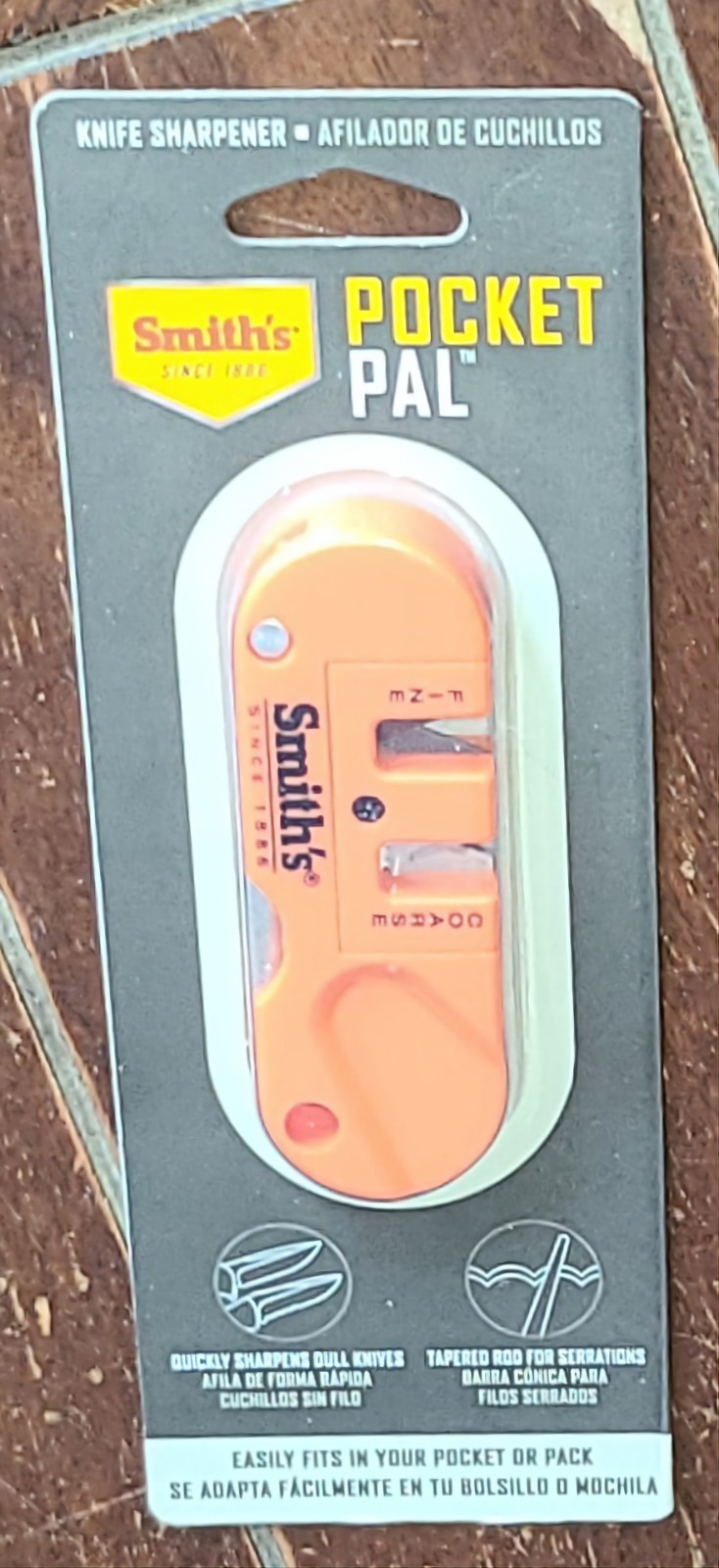 SMITH'S Pocket Pal Knife Sharpener ~ Fine & Coarse~ Sharpener #51203
