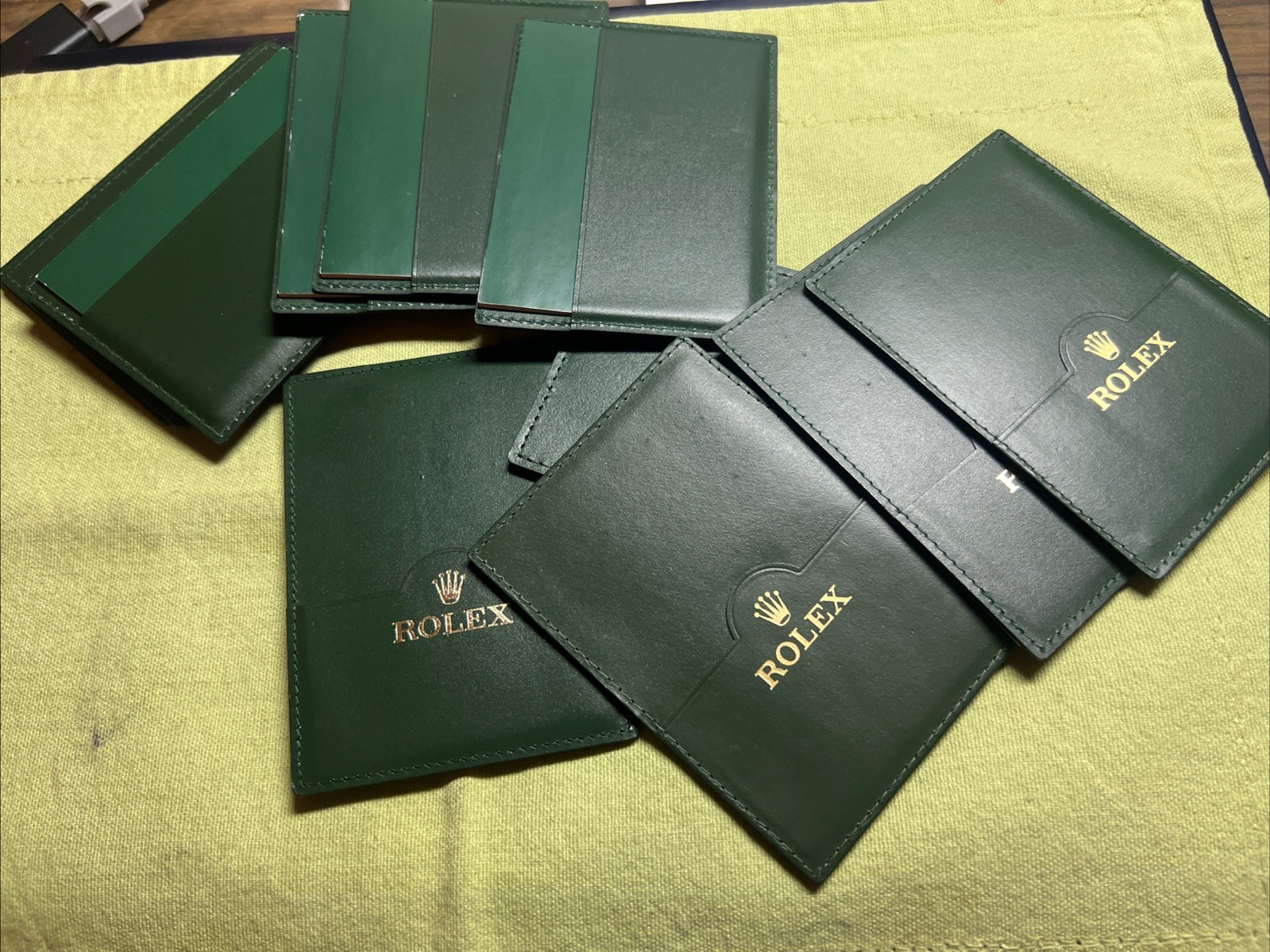 Rolex Green Wallet/Card Holder;book.Used From 2003-07.Old Wave Box Accessories