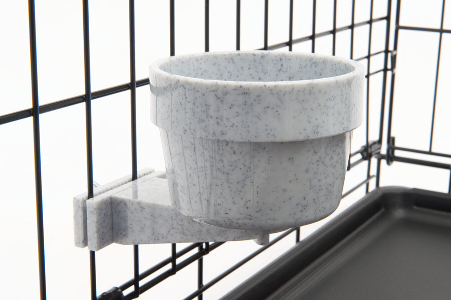 10 oz Lixit FOOD WATER QUICK-LOCK crocks bowls parrot bird dog cat dish pet cups