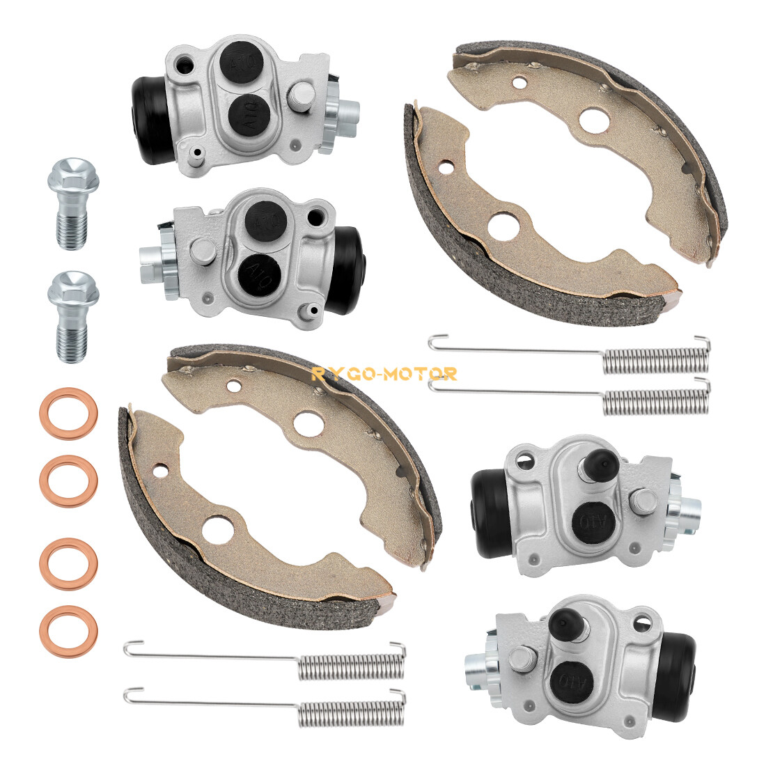 Front Brake Wheel Cylinders W/Shoes for Honda TRX350TM/TE Rancher 350 2000-2003