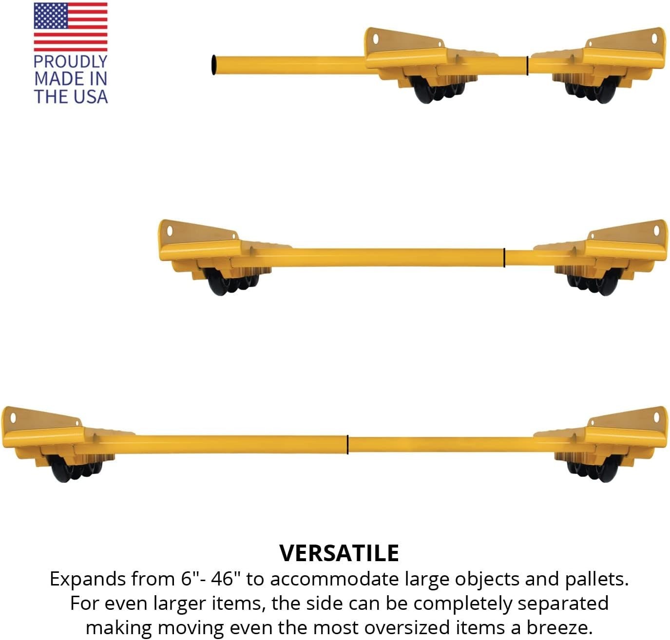 Rhino Cart RC-OG-FBM.MID All Terrain 46" Adjustable Steel Moving Cart