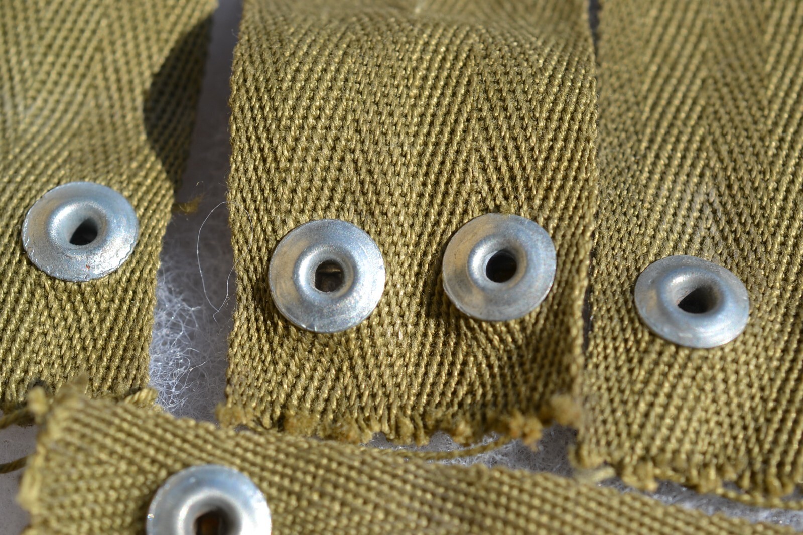 US ARMY M-1 HELMET LINER NAPE STRAP VOGT. SIZE 3 MAKER STAMP