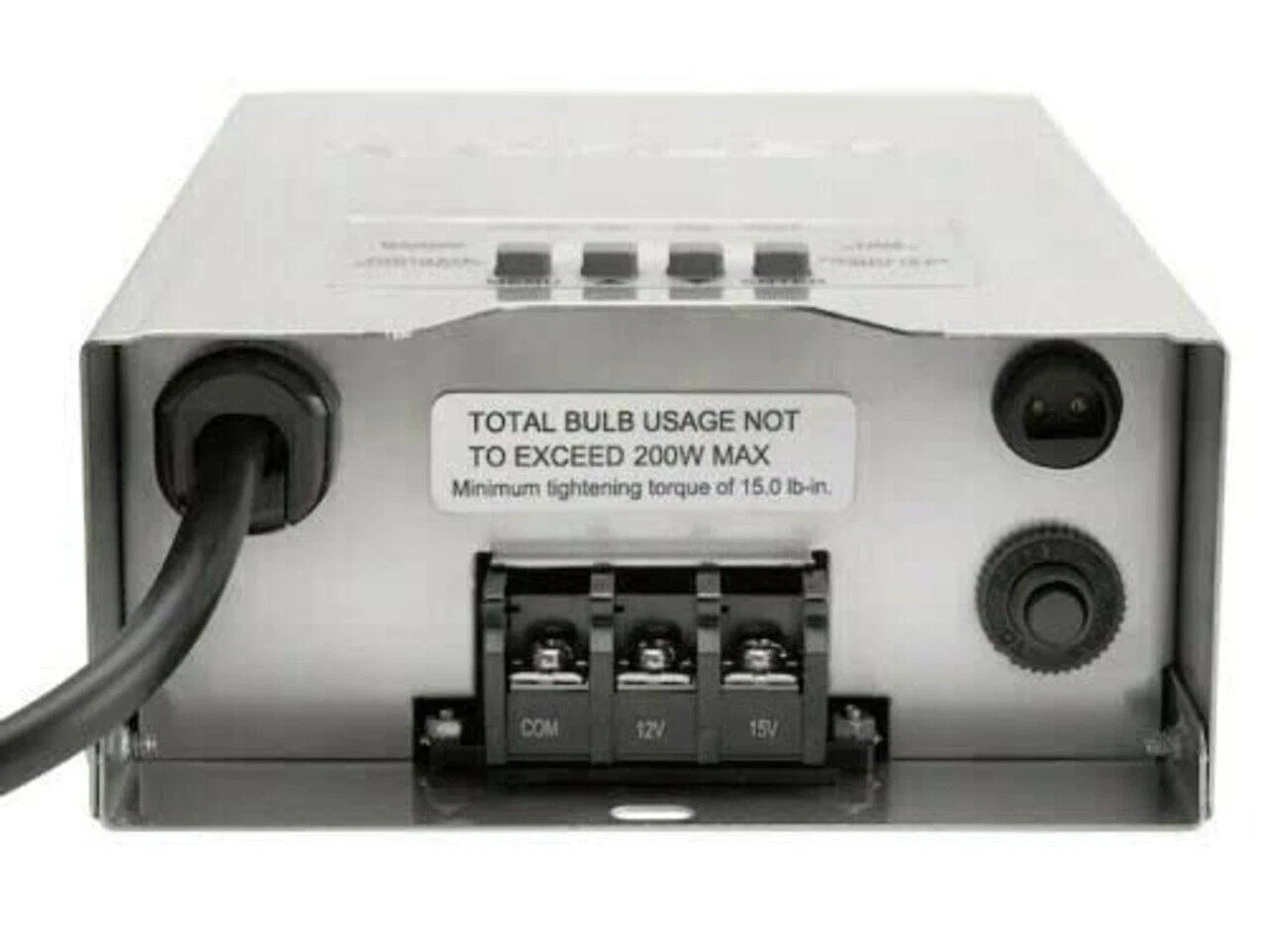 Kichler 12217 Programmable 200W 12V/15V Multi-Tap Landscape Lighting Transformer