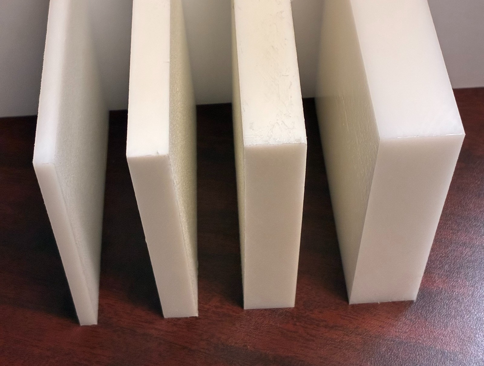 White Plastic (HDPE) Cutting Board - FDA/NSF/USDA - 12" x 12" x 1" Thick^