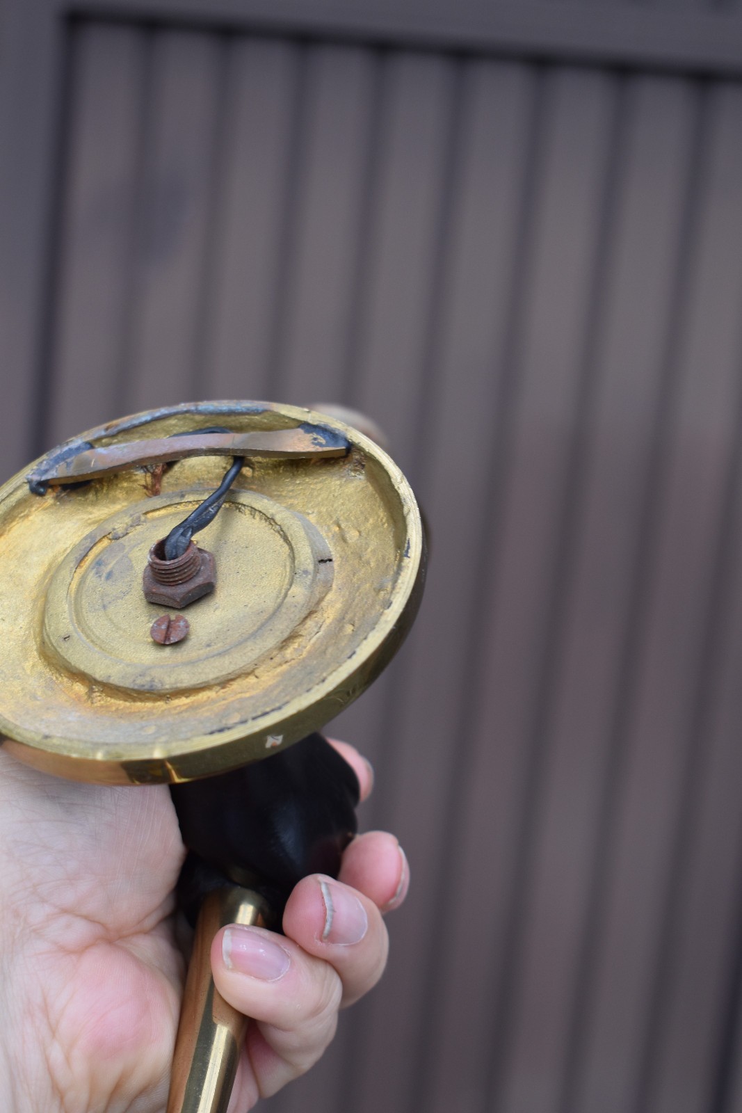 PAIR hollywood regency Bronze hand wall lights sconces maison charles 70s